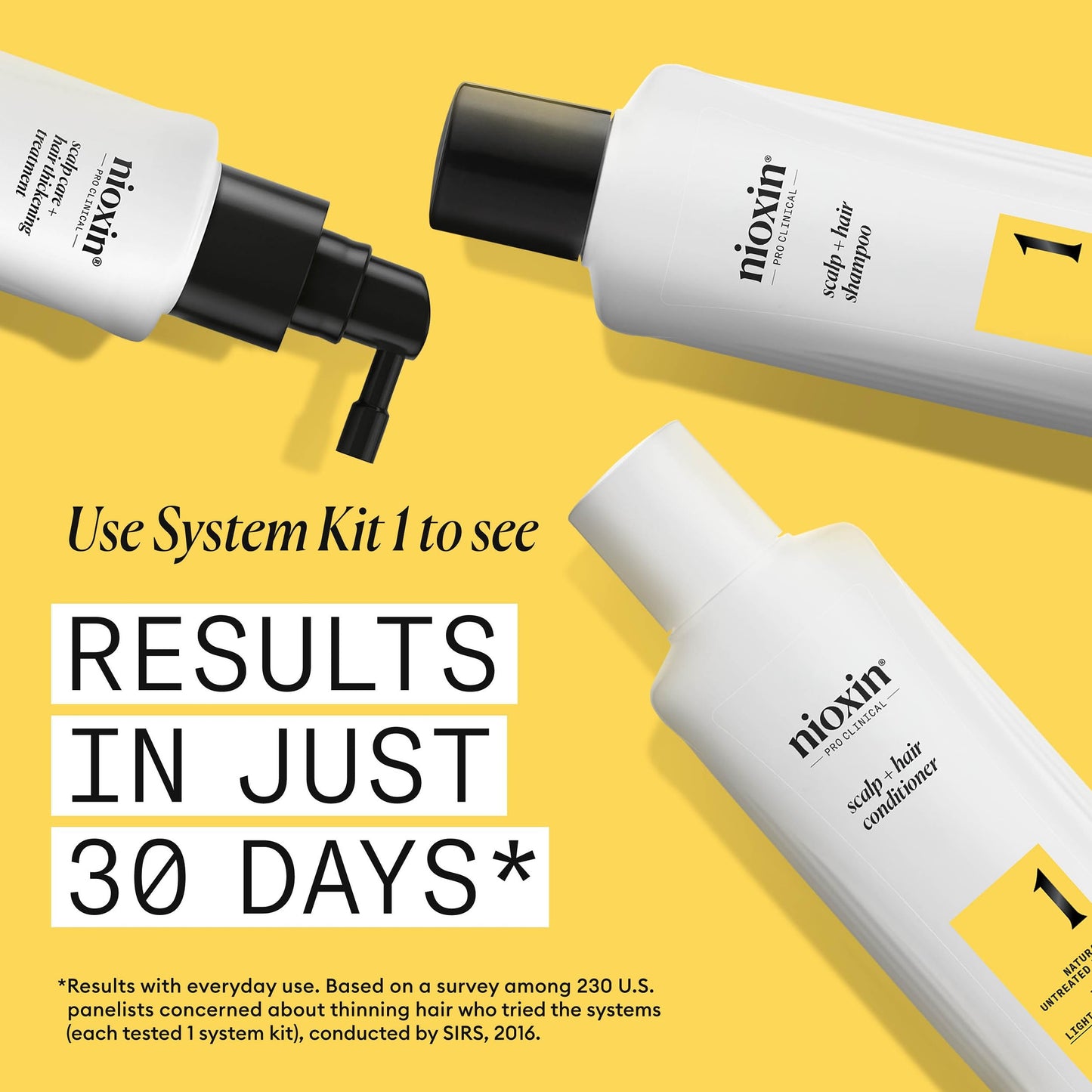 Nioxin System 1 Scalp Care + Hair Thickening Leave-In Treatment | For Natural Hair with Light Thinning | Strengthen Against Dama