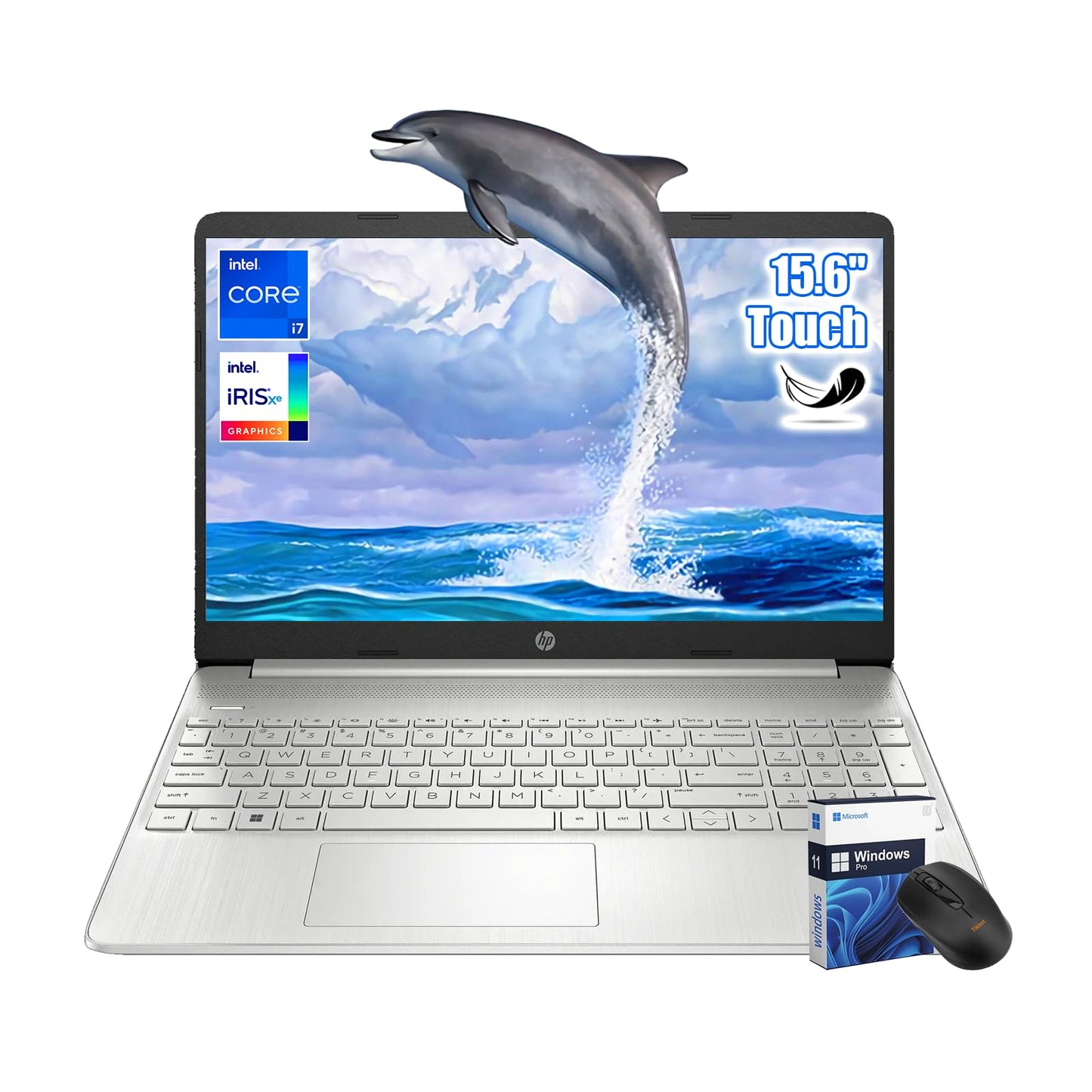 Hp 15.6 Fhd Touchscreen Laptop | 12Th Gen Intel I7-1255U (10-Core, Up To 4.7Ghz) | 16Gb Ram | 2Tb Ssd | Iris Xe Graphics | Win 1