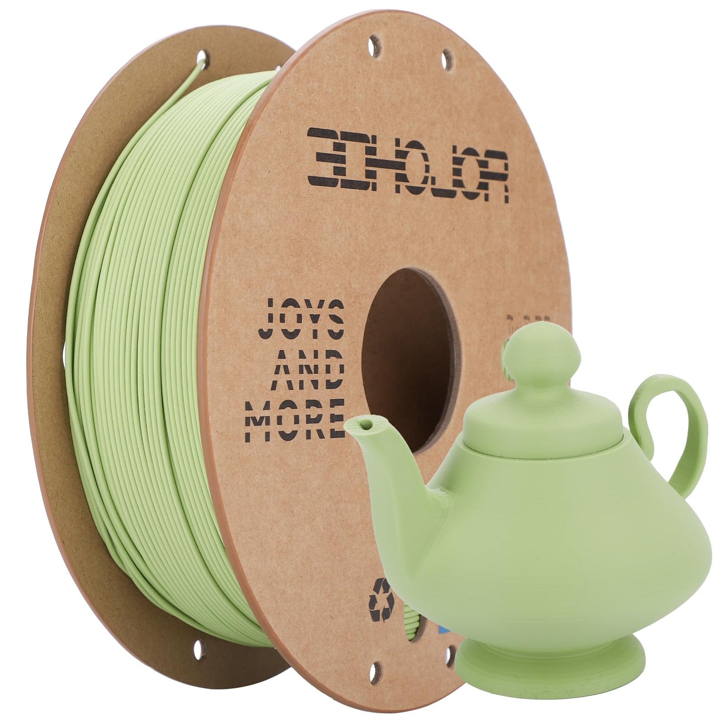 3DHoJor Matte PLA Filament 1.75mm 1kg Cardboard Spool PLA Filament 1.75 PLA 3D Printing Filament, Print with Most 3D Printers 3D