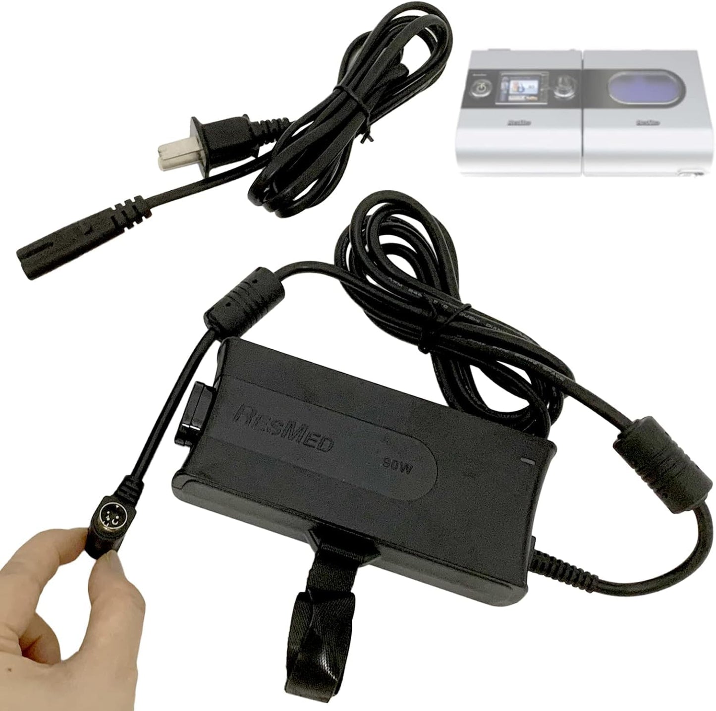 AC DC Adapter 24V 3.75A 90W Compatible with ResMed S9 Series Model 369102 IP21 DA90C24 R360-7213 CPAP Machine IP-21 DA-90C24 R3607213 Supply