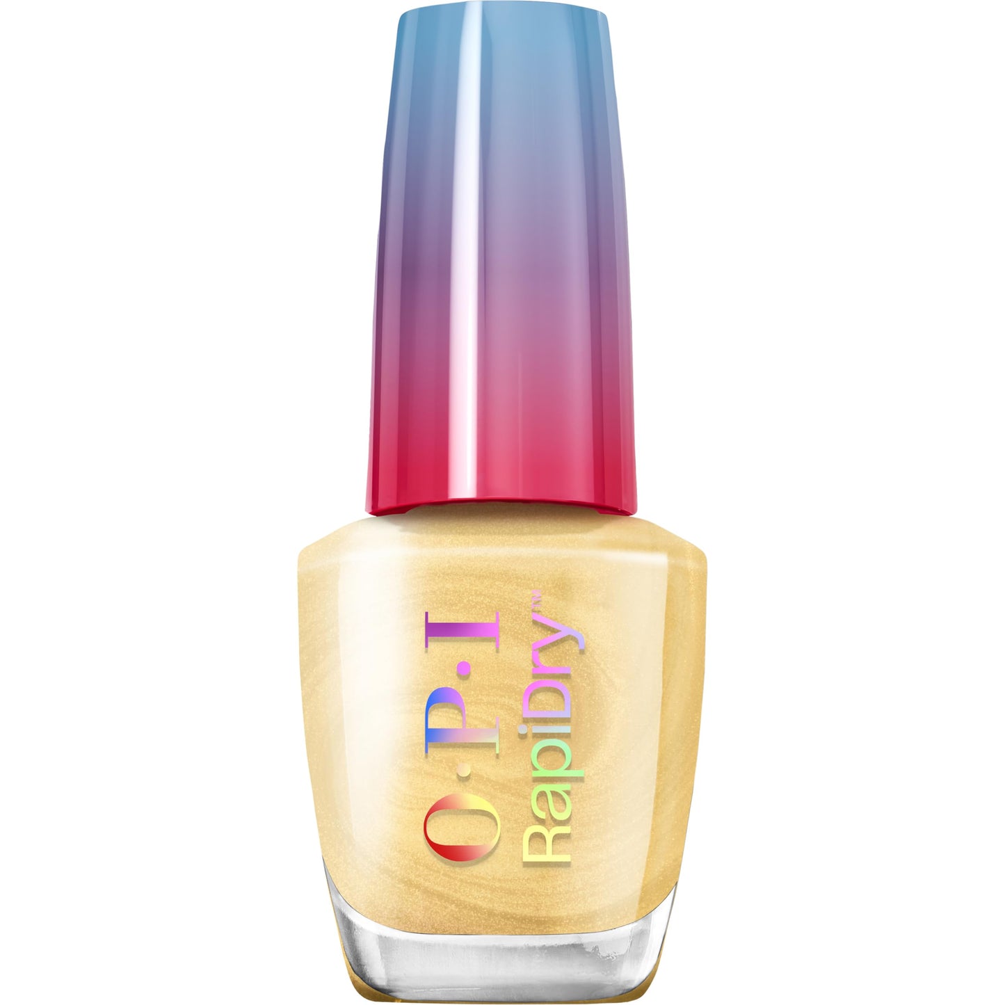 OPI RapiDry Winter Gets the Gold | Opaque Bright Warm Yellow Gold Shimmer Quick Dry Nail Polish | Vegan, Smudge Proof, Fast Dryi