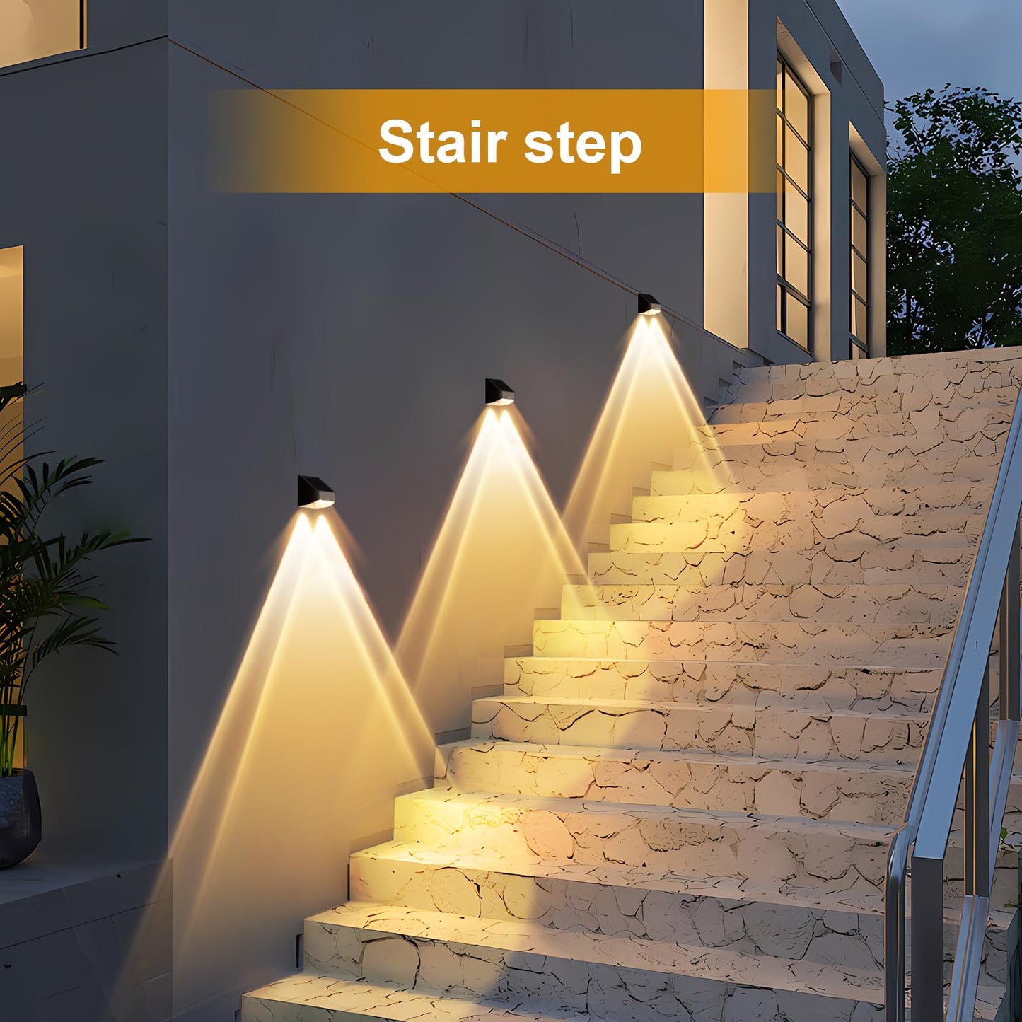 Super Long Lasting Solar Fence Lights Outdoor Deck Lights Waterproof Perfect For Winter And Rainy Days Dusk To Dawn High Brightness Solar Lighting For Wall Step Yard Patio Backyard (8Pack Brown)