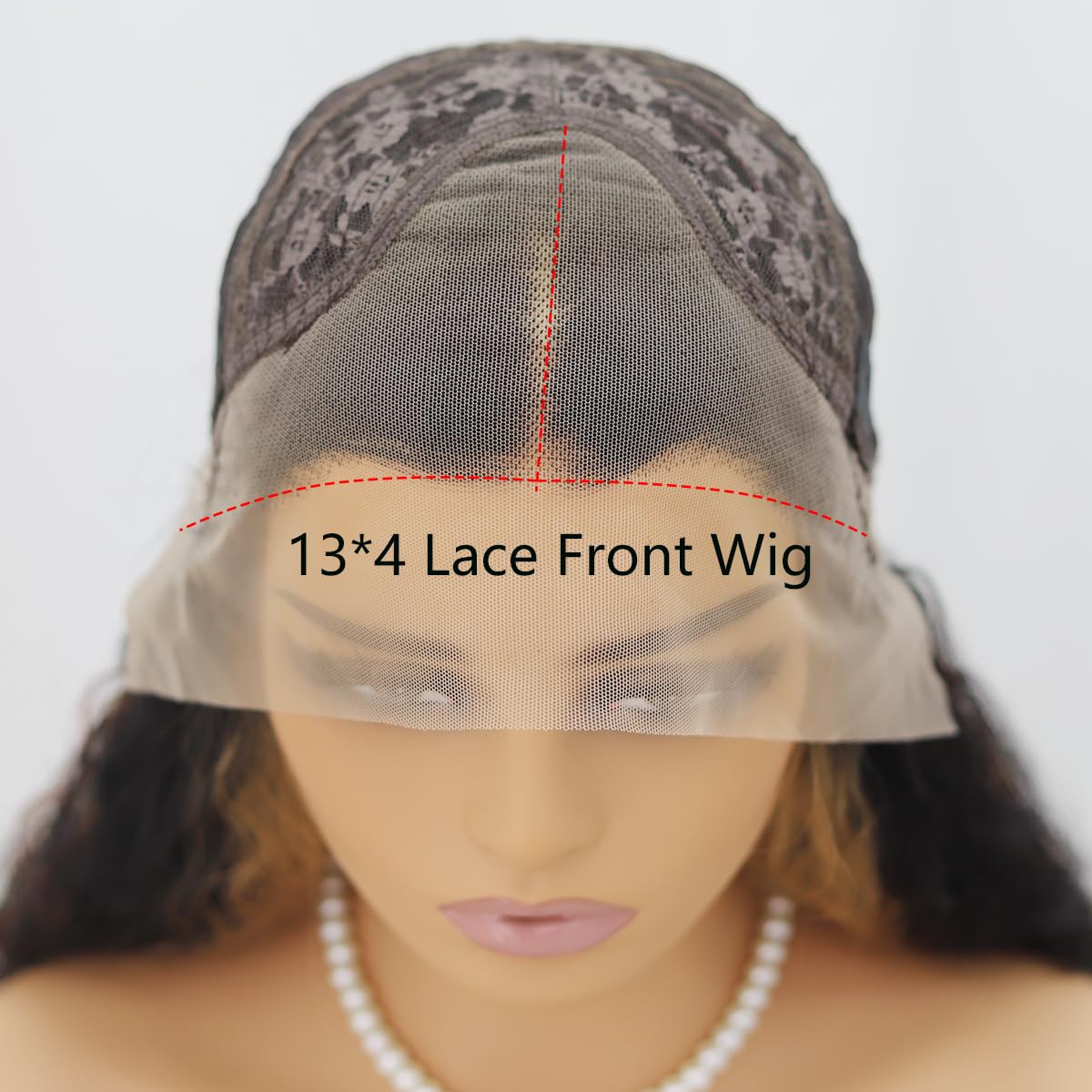 SISIFIRE Burgundy Highlight Lace Front Wig Preplucked Water Curly Wave Synthetic Lace Front Wigs for Women Heat Resistant Fiber