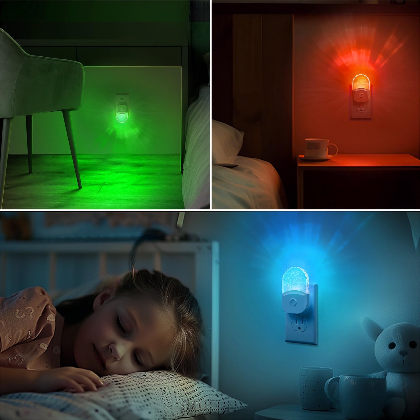 Night Lights Plug Into Wall Color Changing Night Light For Kids Rgb Night Lights Plug Into Wall 2 Pack Soft White Nightlights Plug In With Dusk To Dawn Sensor For Kid Bedroom Gift Bathroom