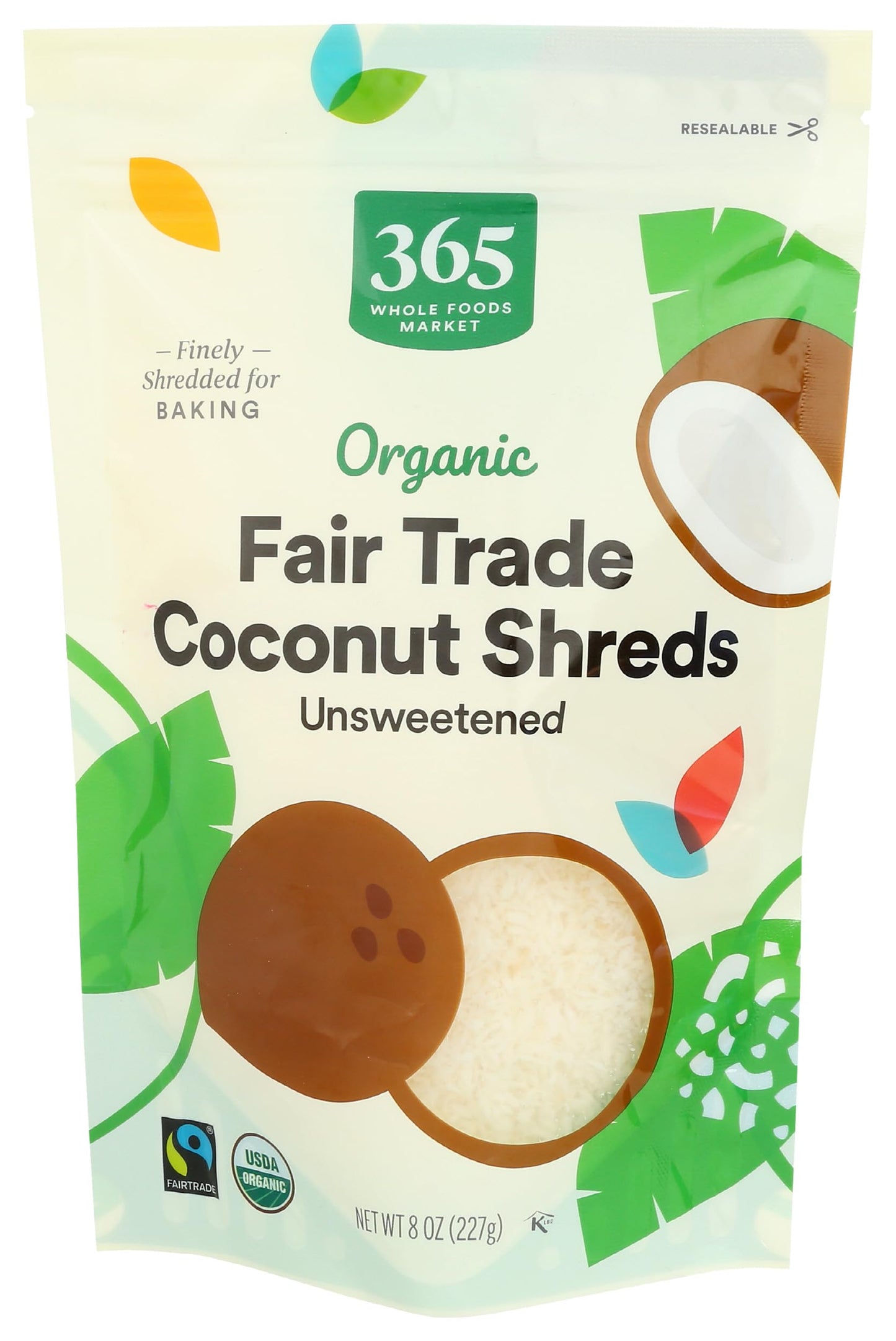 365 by Whole Foods Market Organic Shredded Coconut 8 Ounce