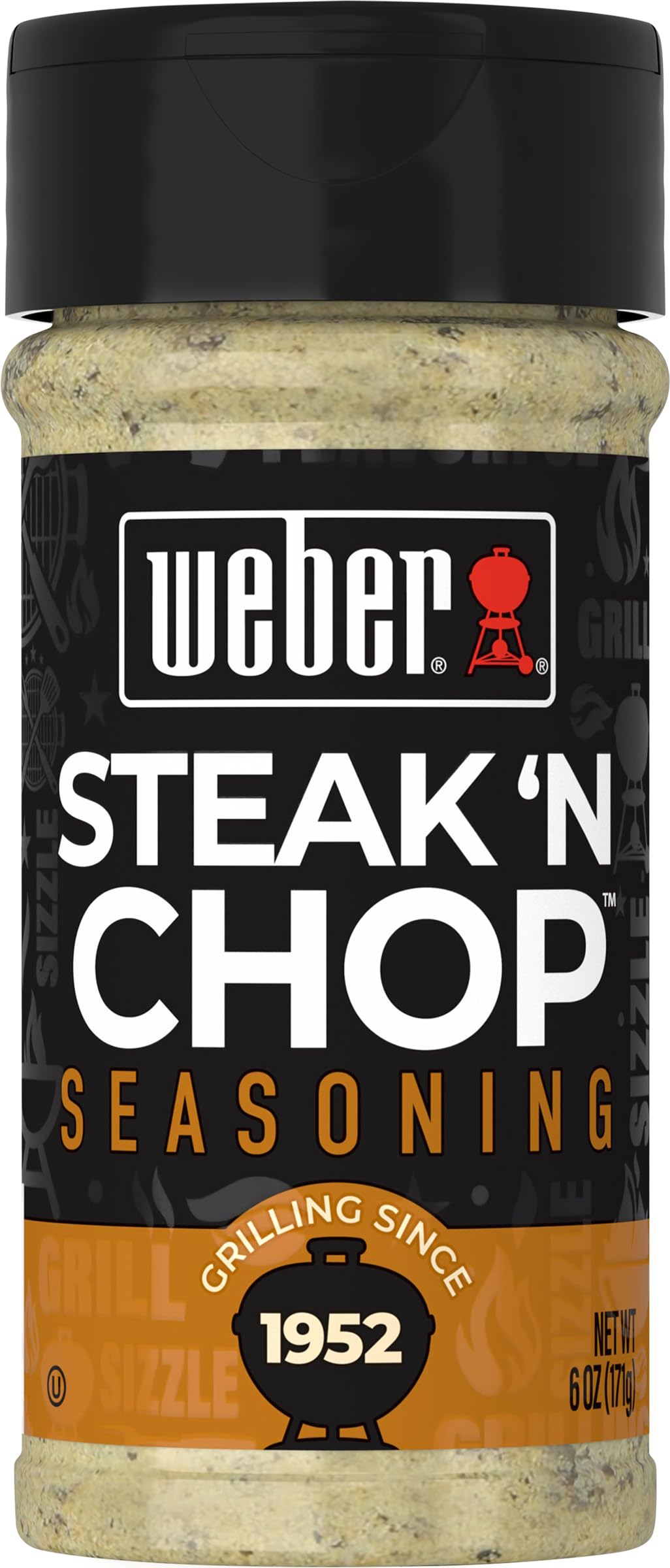 Weber Steak N Chop Seasoning, 6 oz (Pack of 6)