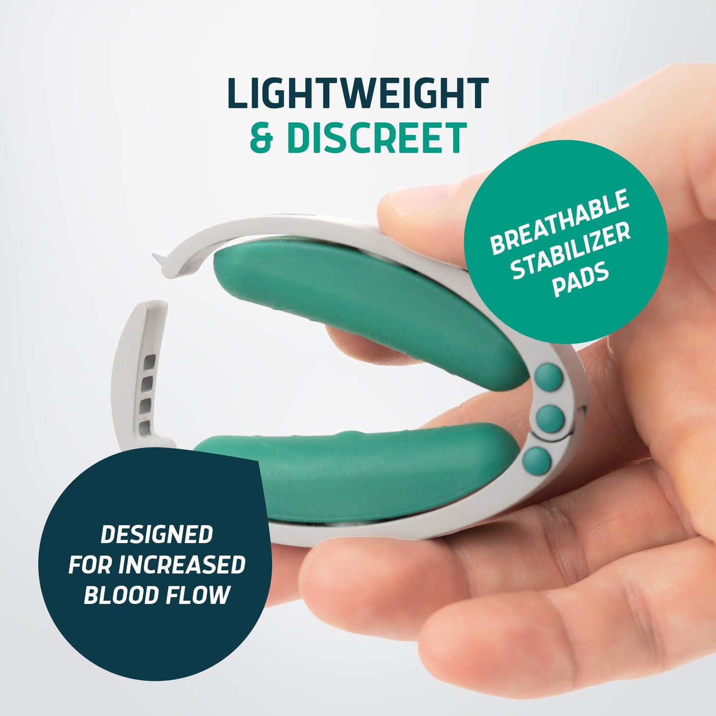 LUNDERG Confidence Clamp - The Original Incontinence Clamp for Men with 3 Removable Top Pads (S, M & L) for Reliable Control and Everyday Confidence - Male Incontinence Products
