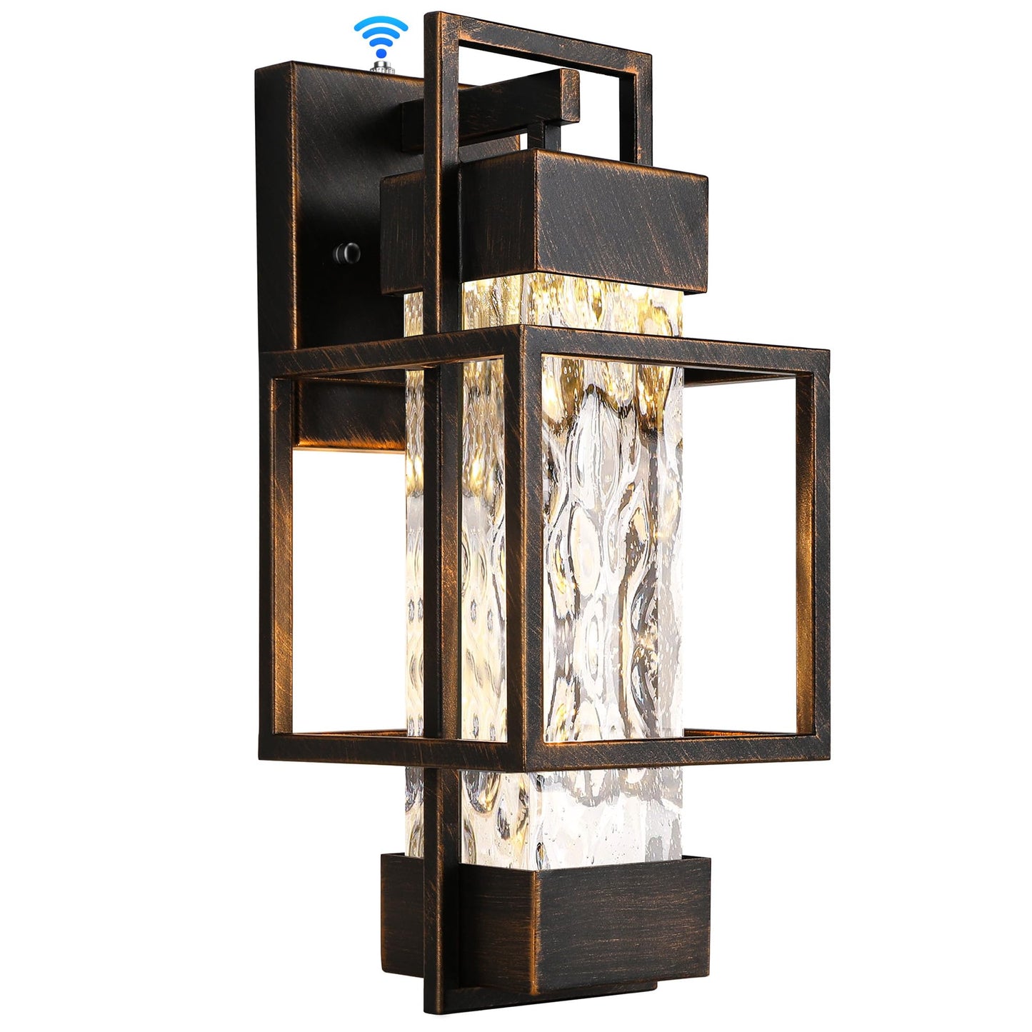 PARTPHONER Modern Outdoor Light Fixture Dusk to Dawn Outdoor Lighting, 15 H Exterior Wall Sconce Waterproof Porch Light, Outside