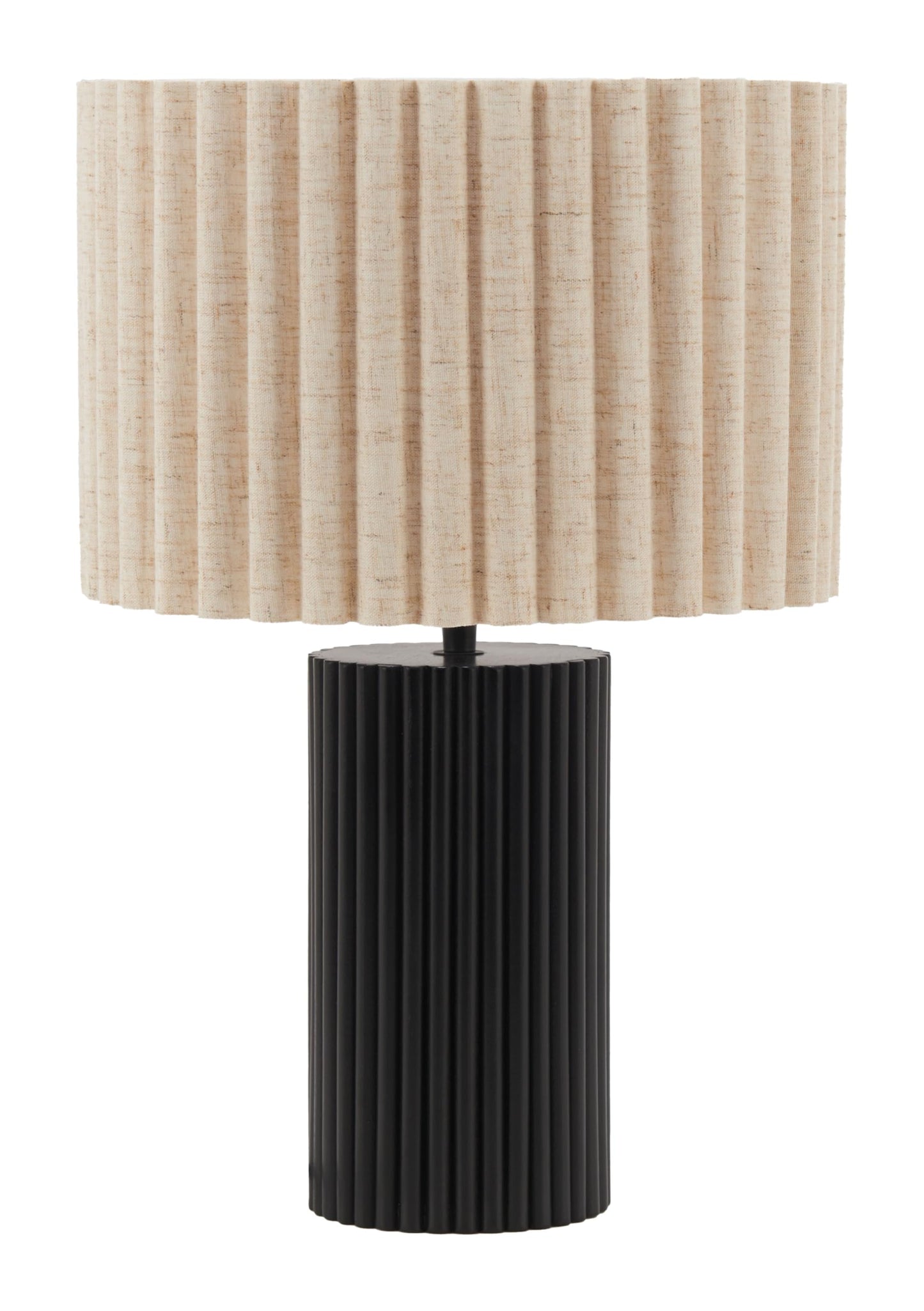 Zuo Aurora Table Lamp - Medium Size, Plastic, Beige & Black, Model 56182