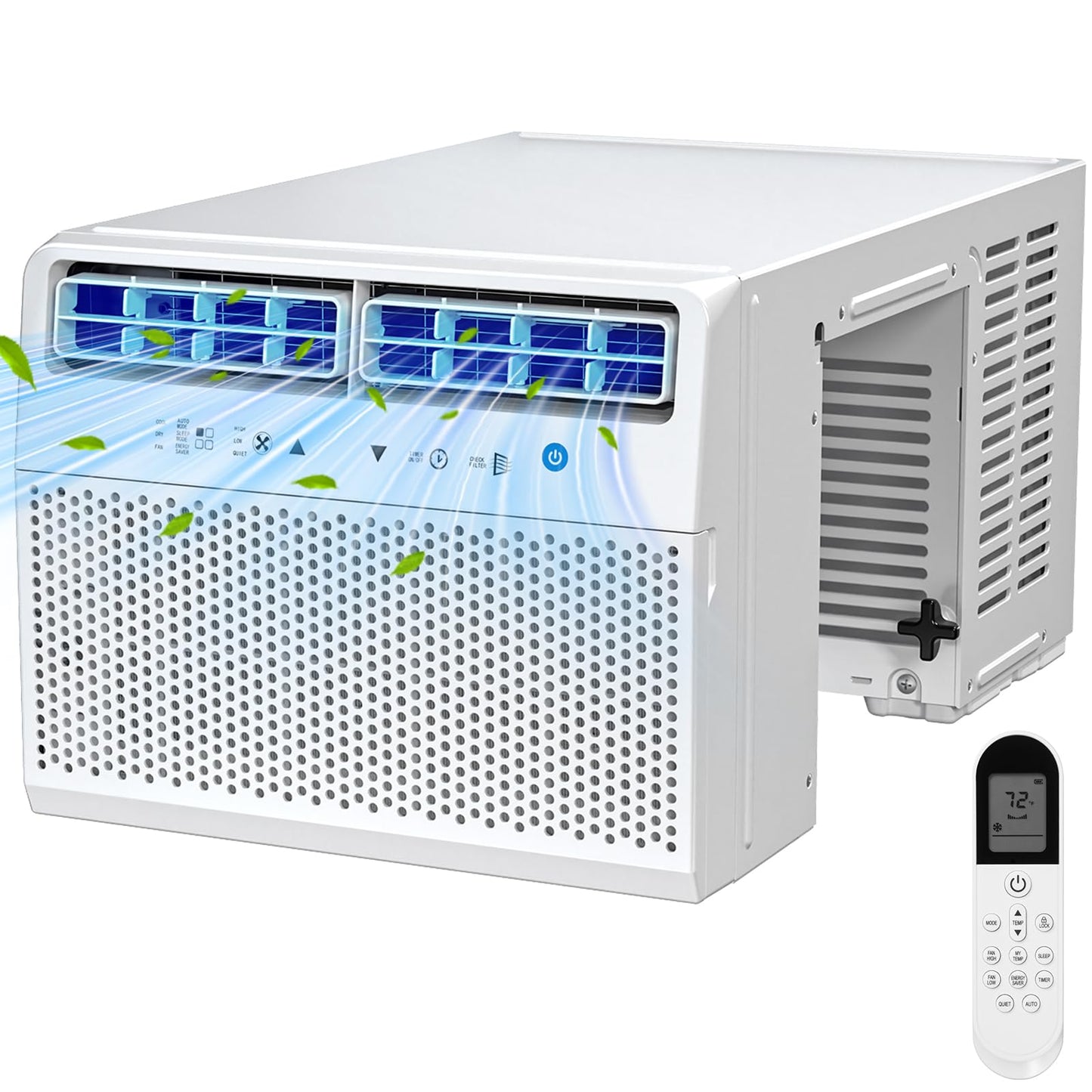 Antarctic Star 10,000 BTU U-Shaped Air Conditioner Window Unit with Full Window View, Ultra Quiet Window Air Conditioner Cools u