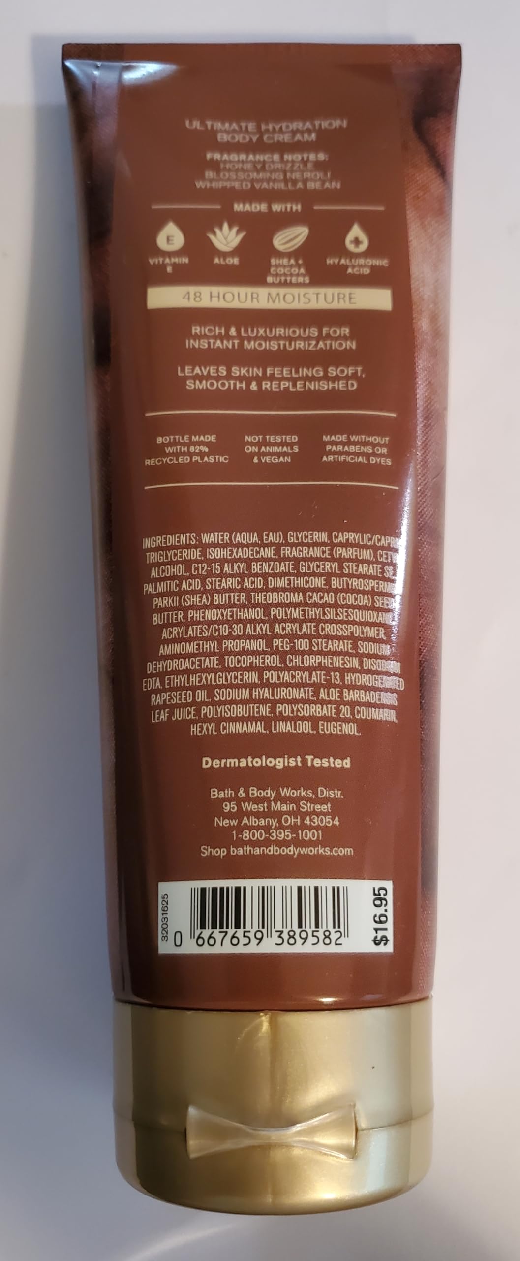 Bath & Body Works Whipped Honey & Vanilla Ultimate Hydration Body Cream 8 Ounces Pack of 2