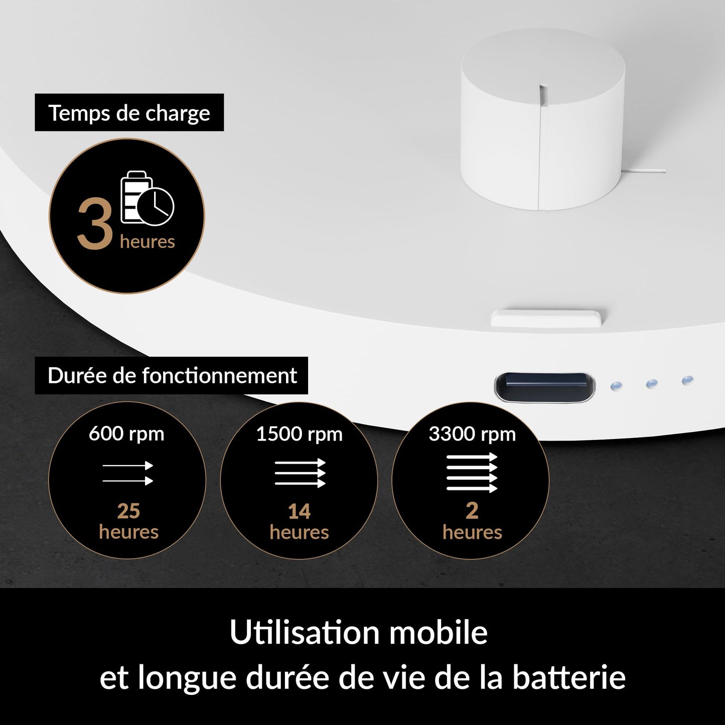 Arctic Summair Plus - Portable Fan With Integrated Rechargeable Battery, Usb-C Connection (Incl. Usb-A Charging Cable), Stepless