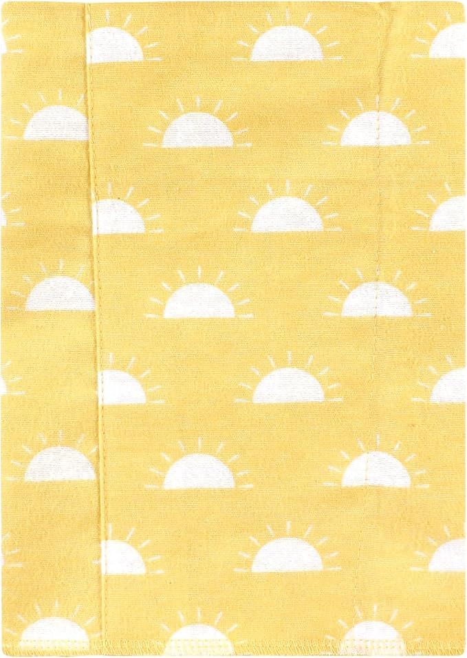 Luvable Friends Hudson Baby Flannel Burp Cloths 4pk, Sunshine