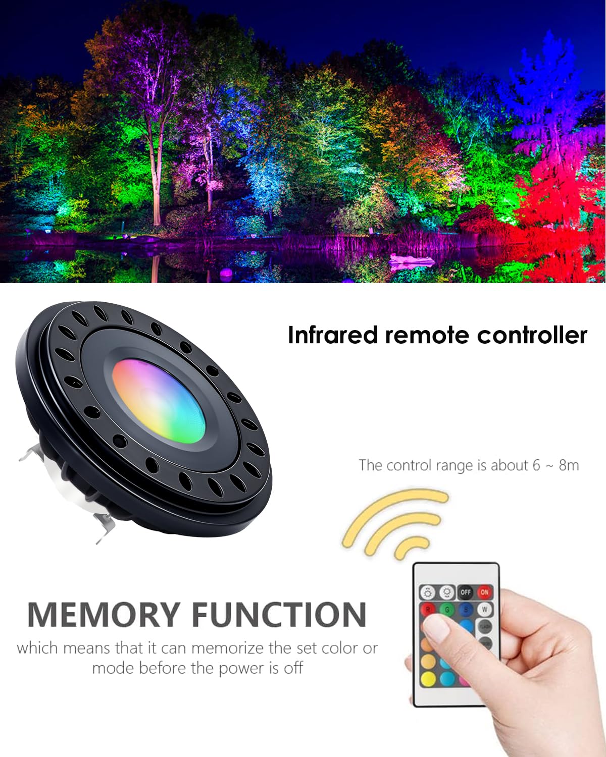 Noobibaba Par36 Led Bulb Color Changing Rgb Par36 Led Landscape Spotlight Par 36 Led Bulb 12V-24V 7W Rgb+Warm White 50W Par36 Halogen Bulbs G53 Base For Flood Light Rv Track Light 600Lm 2-Count