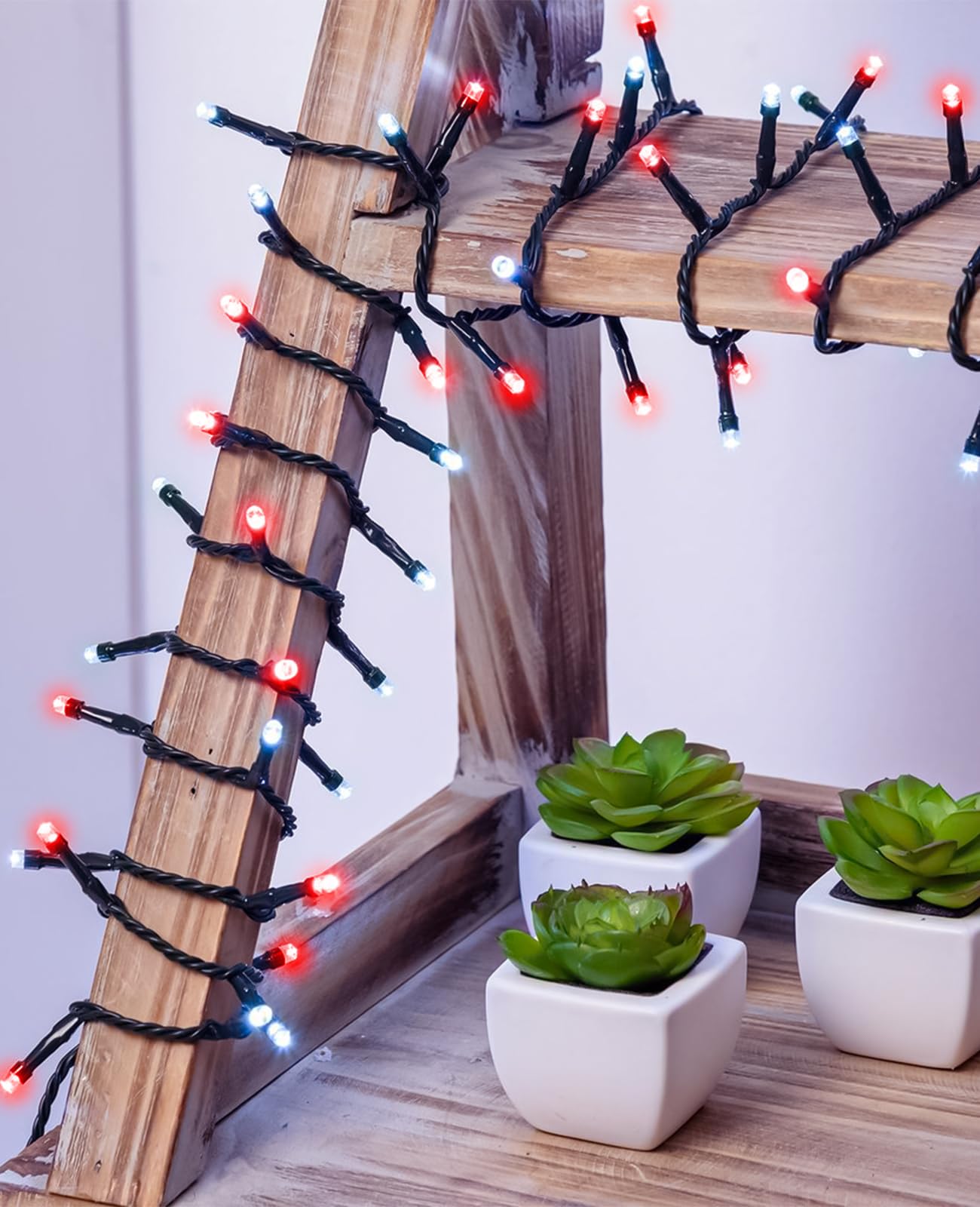 Red White Christmas Lights Outdoor 80Ft 240 Led Christmas Tree Lights Waterproof Plug In 8 Modes Connectable Christmas Decorations Green Wire For Indoor Bedroom Xmas Patio Party