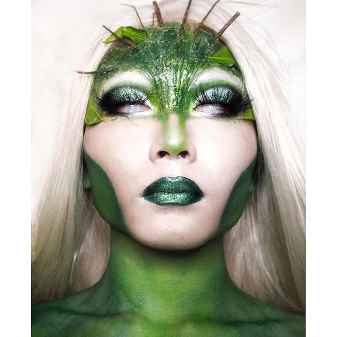 Mysense Green Face Body Paint,Halloween Elphaba Witch Costume Gamora Hulk Cosplay Makeup,St Patricks Day Face Paint Makeup Accessories for Adults and Children,0.6oz