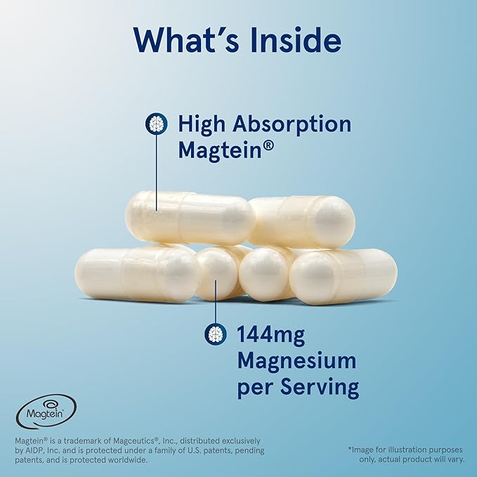 Jarrow Formulas Maximum Strength Methyl B-12 5000 mcg, Dietary Supplement & MagMind Brain Health with Magtein (Magnesium L-Threonate), Dietary Supplement