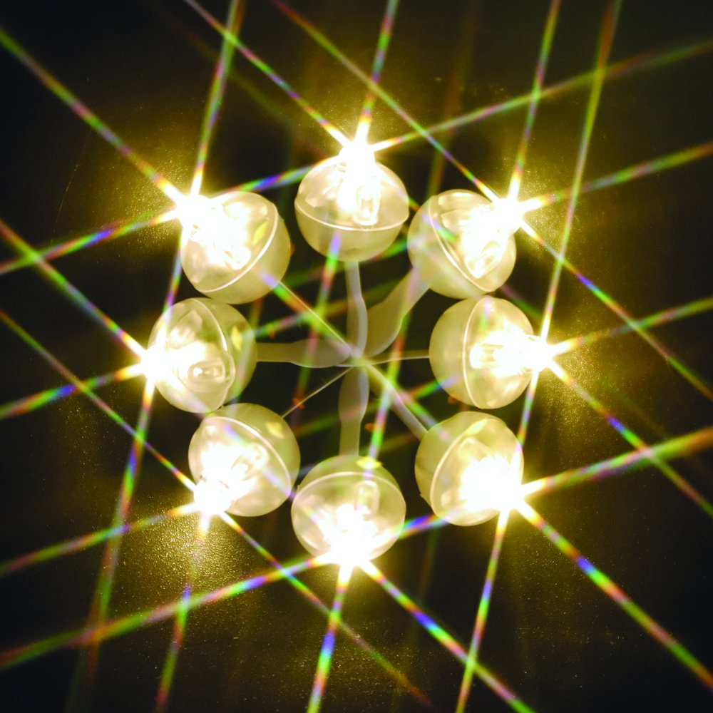 Neo Loons 50Pcs/Lot 50 X Warm White Round Led Ball Lamp Balloon Light Long Standby Time For Paper Lantern Balloon Light Party Wedding Decoration