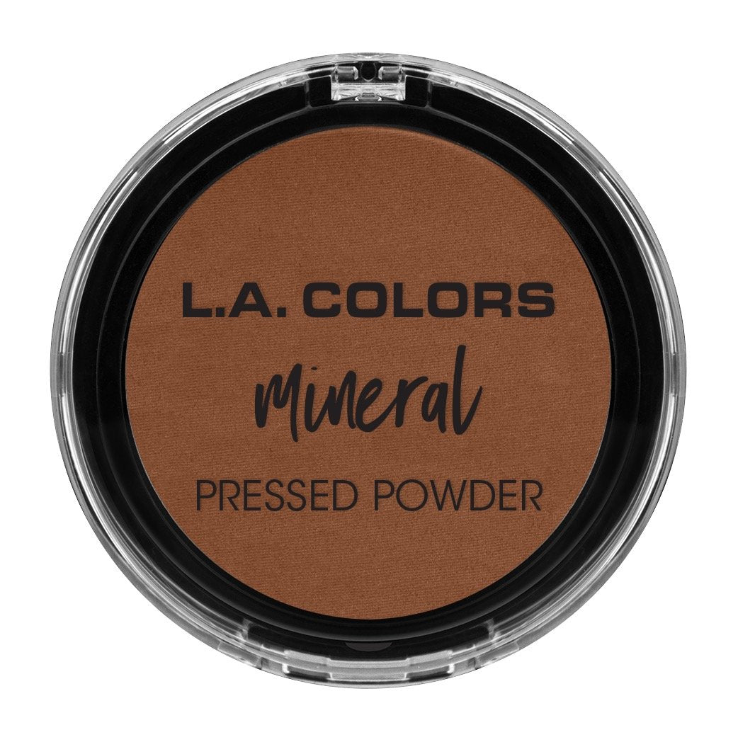L.A. COLORS Mineral Pressed Powder, Ebony CMP384