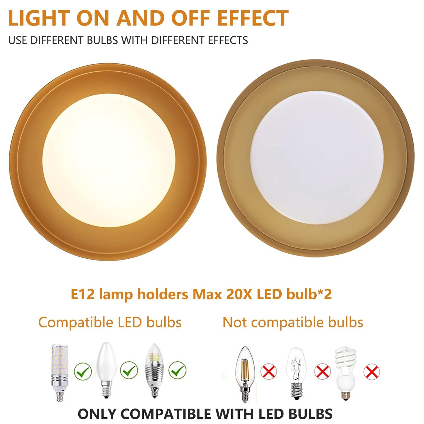 Mivenda Modern Flush Mount Ceiling Light Minimalist Close To Ceiling Lighting Fixture Gold Circular Ceiling Lamp For Bedroom Dining Room Entry Hallway Balcony Bathroom (12.5