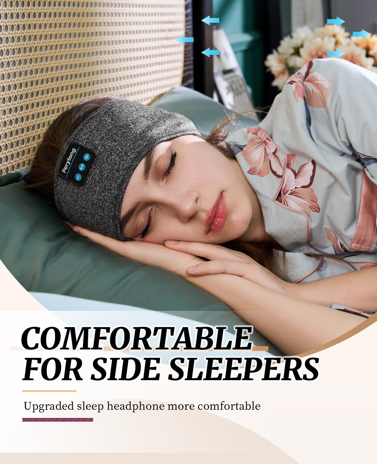 2 Pack Bluetooth Sleep Mask & Sleep Headphones, Skin-Friendly Sleeping Eye Mask with Bluetooth Headphones, Sleep Gifts for Women Men, AudioBooks, Insomnia, Yoga, Air Travel, Meditation, Christmas