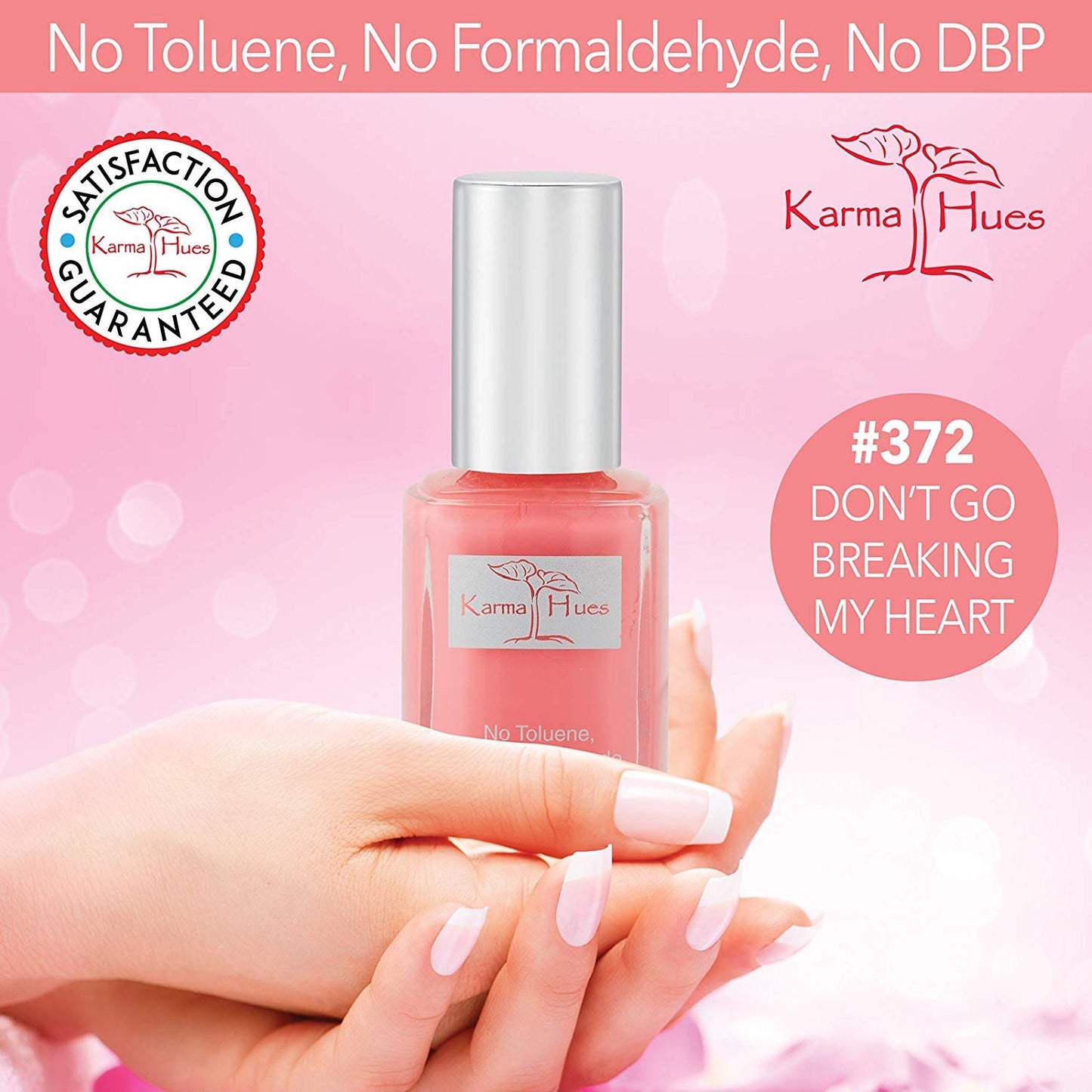 Karma Naturals Nail Polish - Non-Toxic, Vegan & Cruelty-Free (Don't Go Breaking My Heart, 0.43 fl oz)