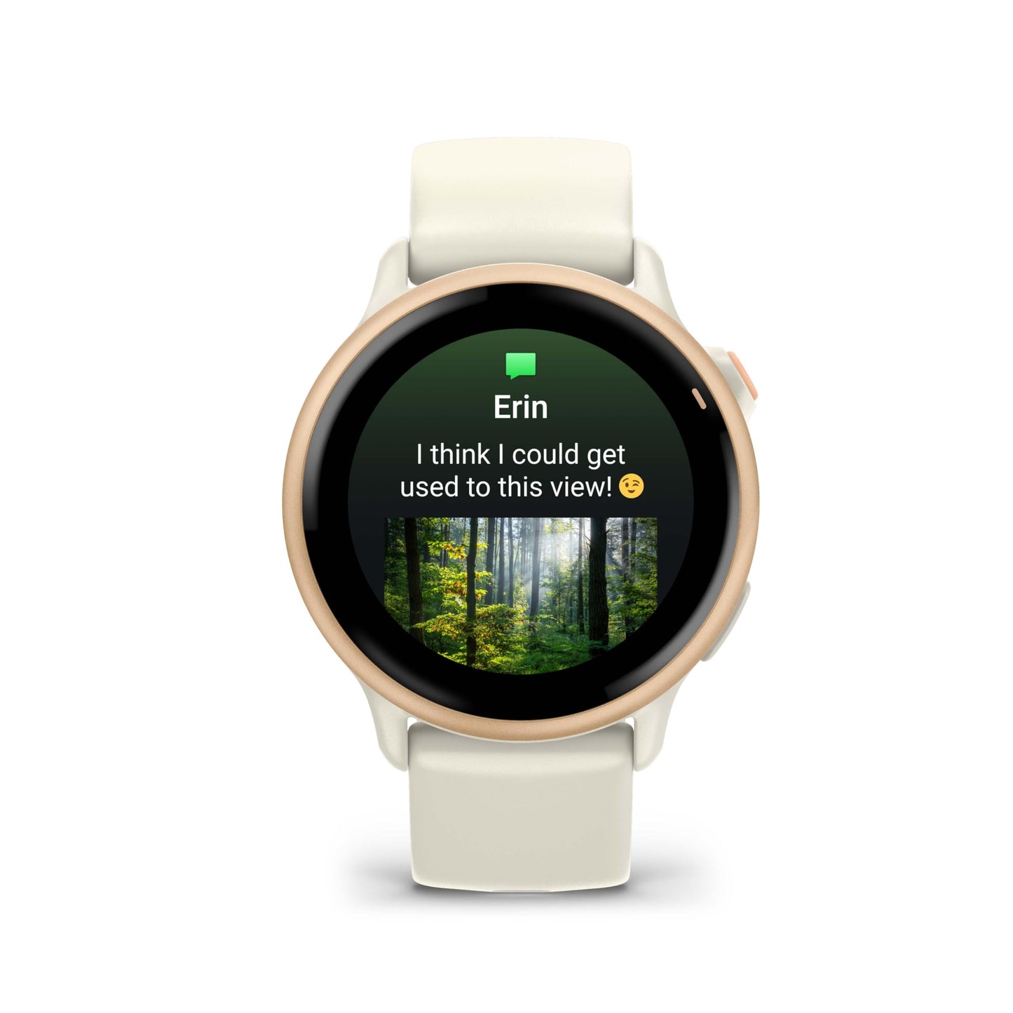 Garmin vívoactive® 6, Health and Fitness GPS Smartwatch, AMOLED Display, Up to 11 Days of Battery, Metallic Pink Dawn with Bone Band