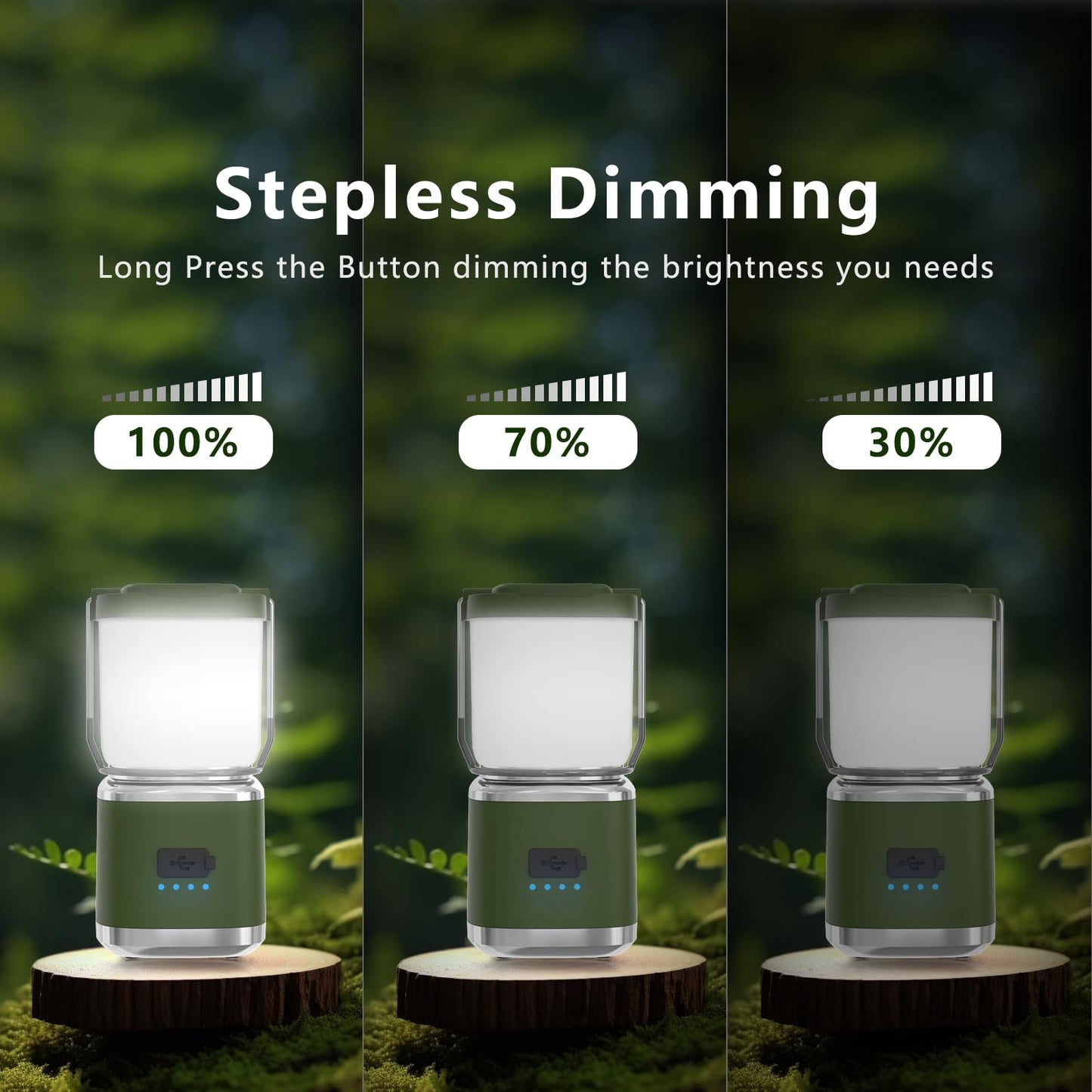 Led Camping Lantern Rechargeable 2000Lm Small Camping Lights Lantern With Redlight&20Hours Runtime&Stepless Dimming Hurricane Emergency Lights For Power Outages Waterproof Camping Essentials 6Pcs