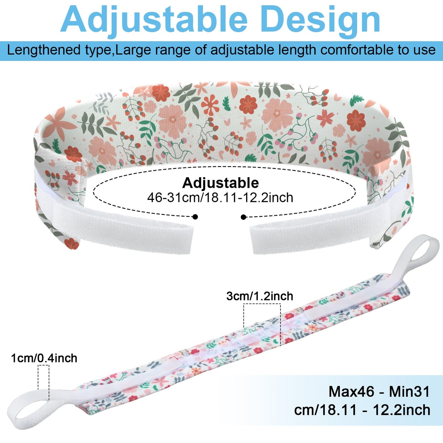 Geiserailie 21 Pcs Tracheostomy Tube Holder Adjustable Tracheostomy Supplies Tube Holder Soft Reusable Tracheostomy Care Kits for Men and Women, One Size Fits Most People