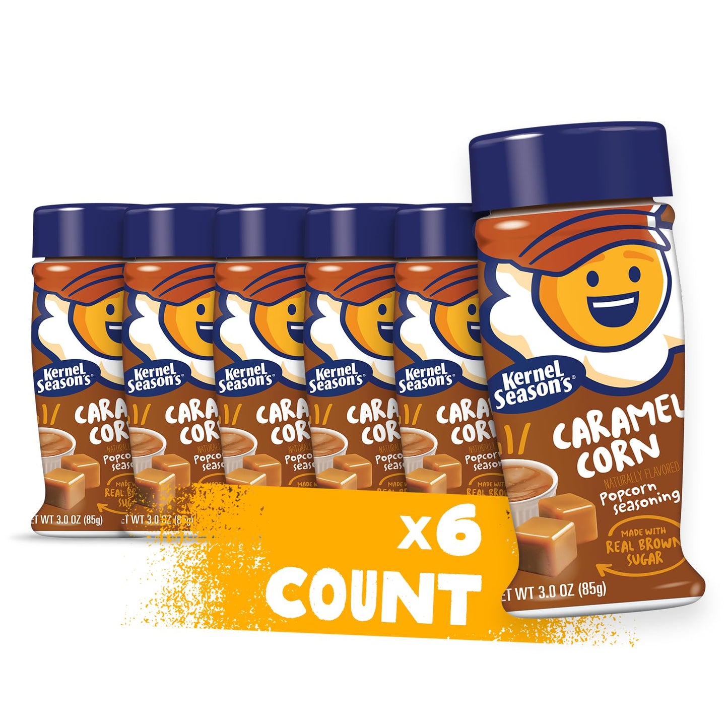 Kernel Season s Popcorn Seasoning, Caramel, 2.85 Ounce (Pack of 6)