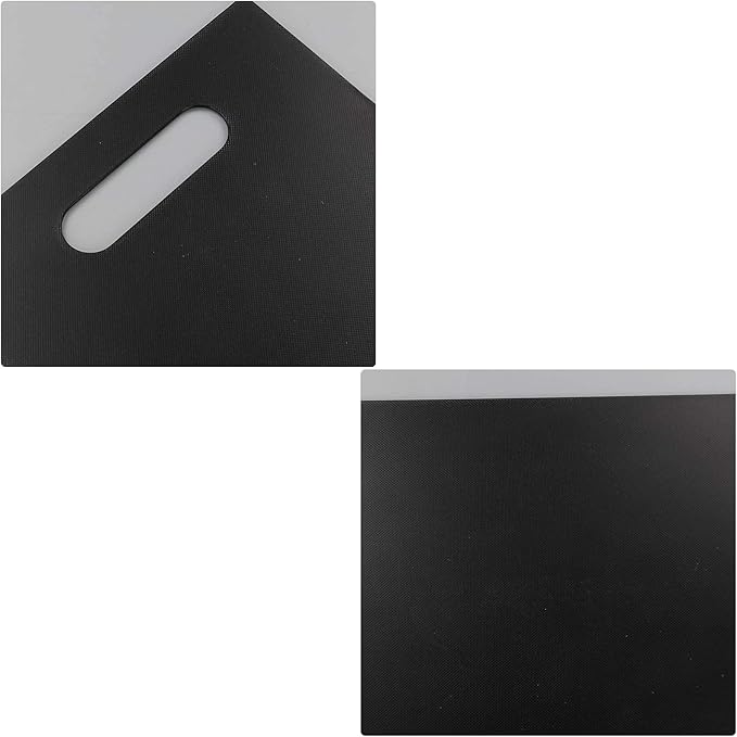 6 Packs Plastic Cutting Board Mats for Kitchen, Chopping Board Set, Black