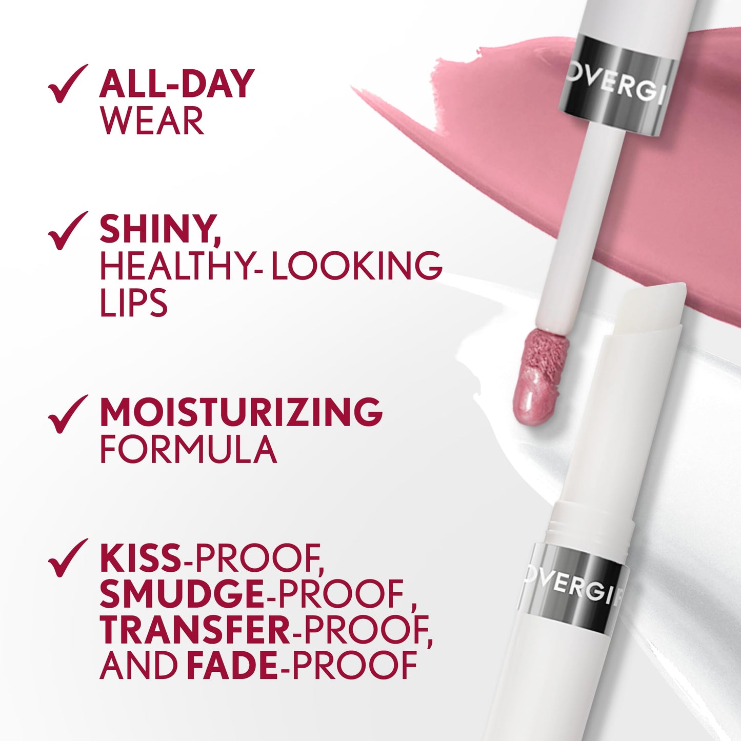 COVERGIRL Outlast All-Day Moisturizing Lip Color Tickled Pink 554, .13 oz (packaging may vary)