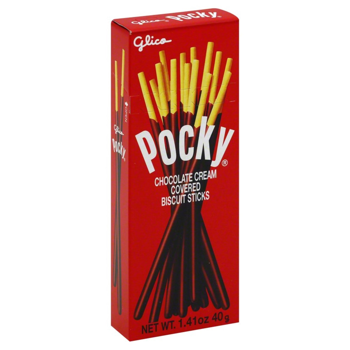 Glico, Snack Pocky Choco, 1.41 Oz, (Pack Of 20)