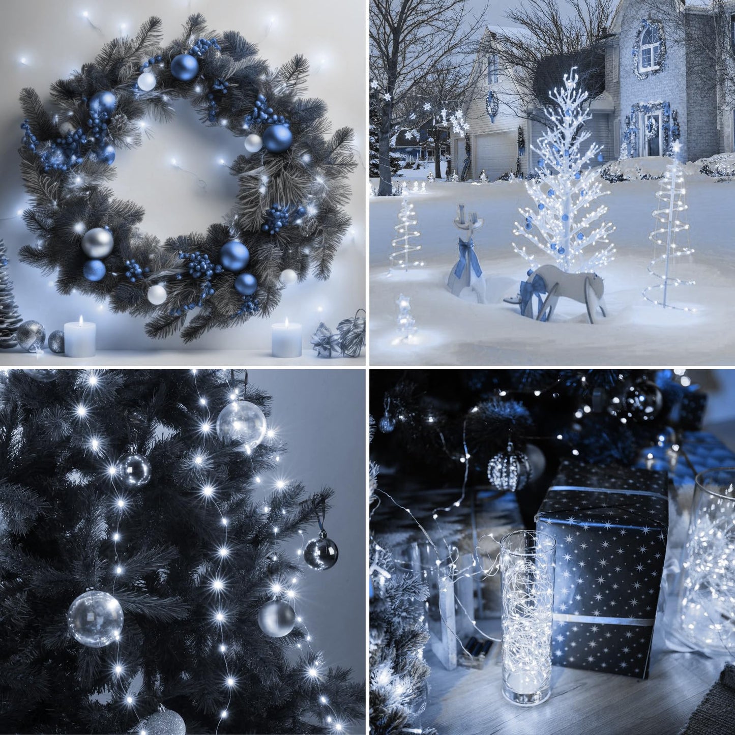 Kolpop 6 Pack Led Fairy Lights, Battery Operated, Waterproof Mini Twinkle String Lights, Cool White For Christmas Party Decor