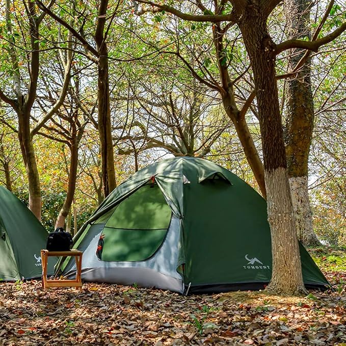MC TOMOUNT Backpacking Tent 1-2 Person Waterproof Lightweight Double Layer Free-Standing Aluminum Pole for Outdoor Camping Hiking 4 Season