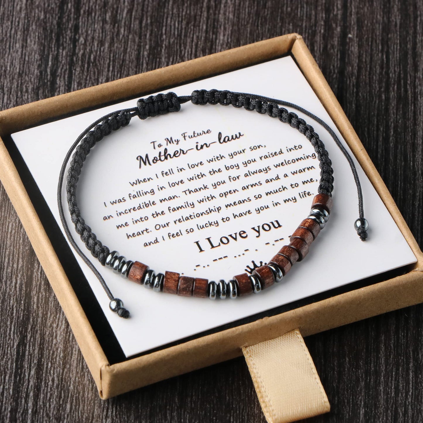 JoycuFF To My Mother in Law Bracelets from Daughter in Law Birthday Mother's Day Thanksgiving Day Christmas Gifts for Mother in
