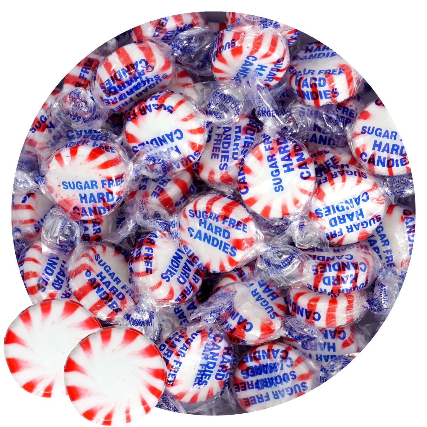 Arcor Sugar Free Peppermint Starlight Mints 2 Pound Bulk Bag (Approx 140 Pieces) Individually Wrapped Hard Candy The Hampton Popcorn & Candy Company
