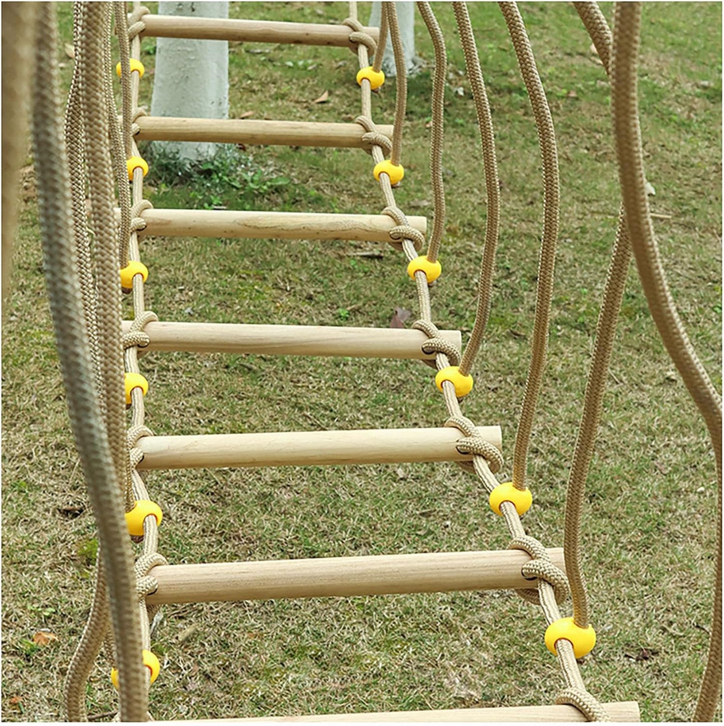 Amusement Park Suspension Bridge,Rope Ladder Bridge,Rickety Bridge, Slackline Accessories, Suitable for Outdoor Activities(Size:32.80ft(10m))