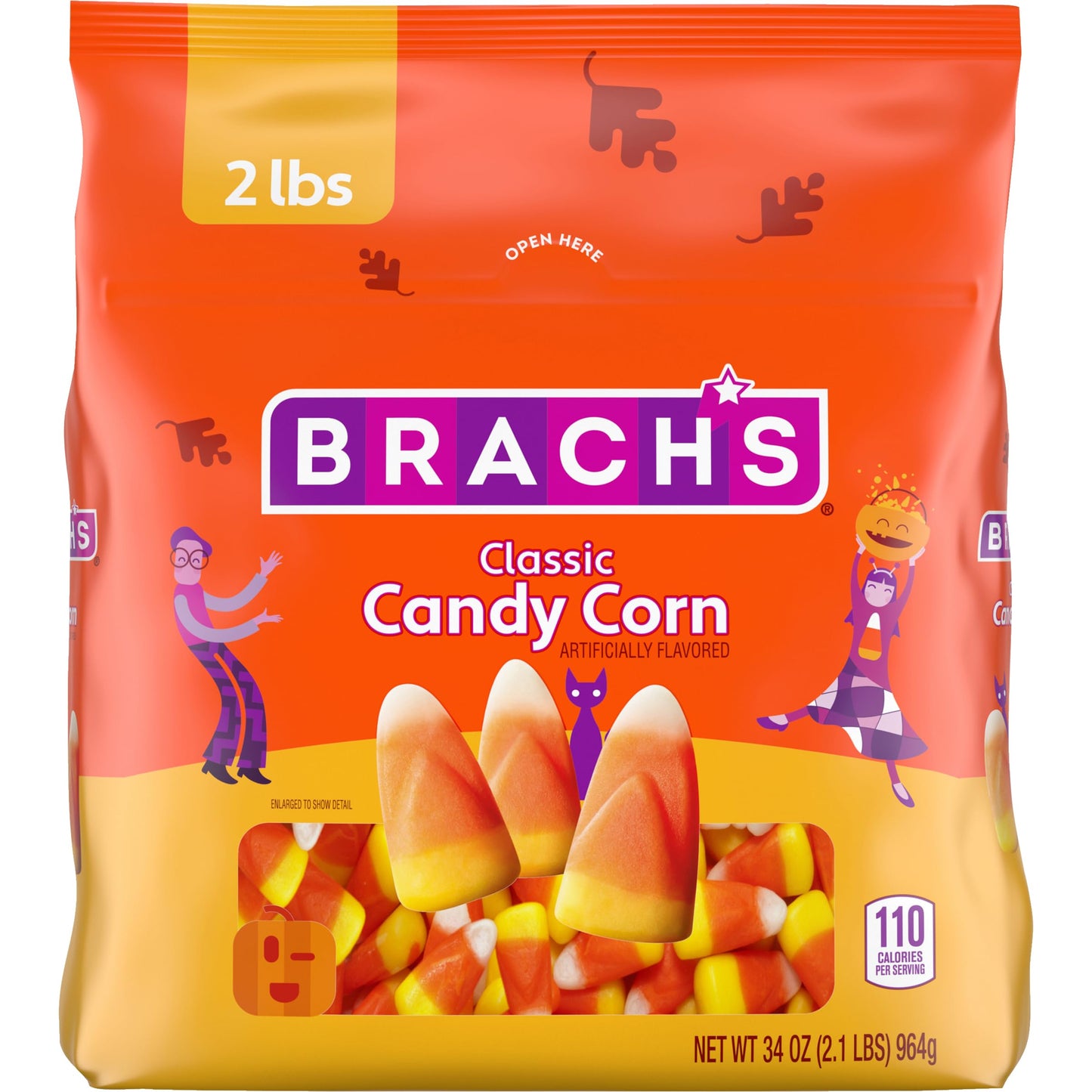 Brachs Classic Candy Corn, Halloween Candy, Classic Fall Treats, 34 Ounce Bag