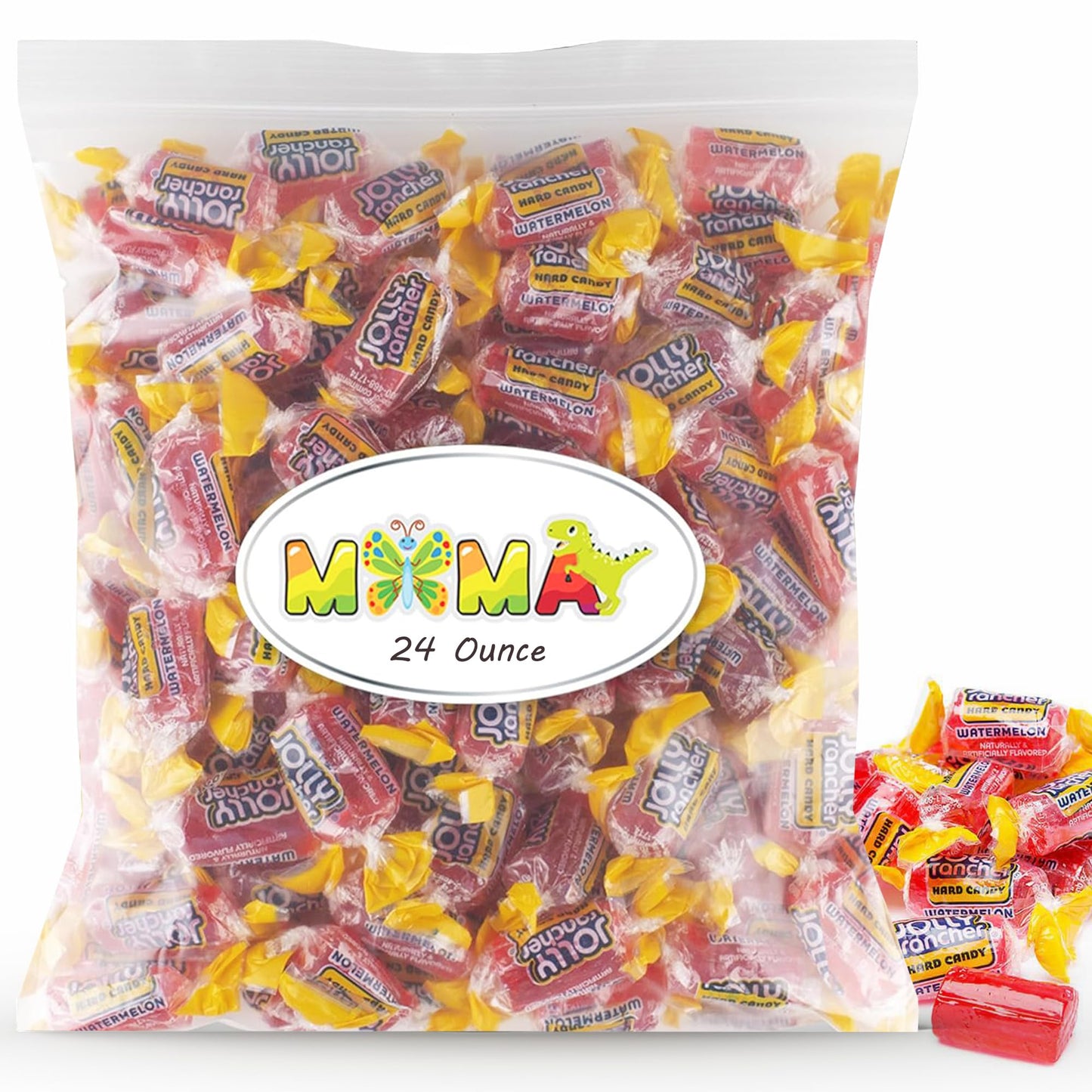 Jolly Ranchers Hard Candy Watermelon - 1.5 lb Fruit Flavored Made with Real Juice for Halloween Candy - Gluten Free Hard Candy I