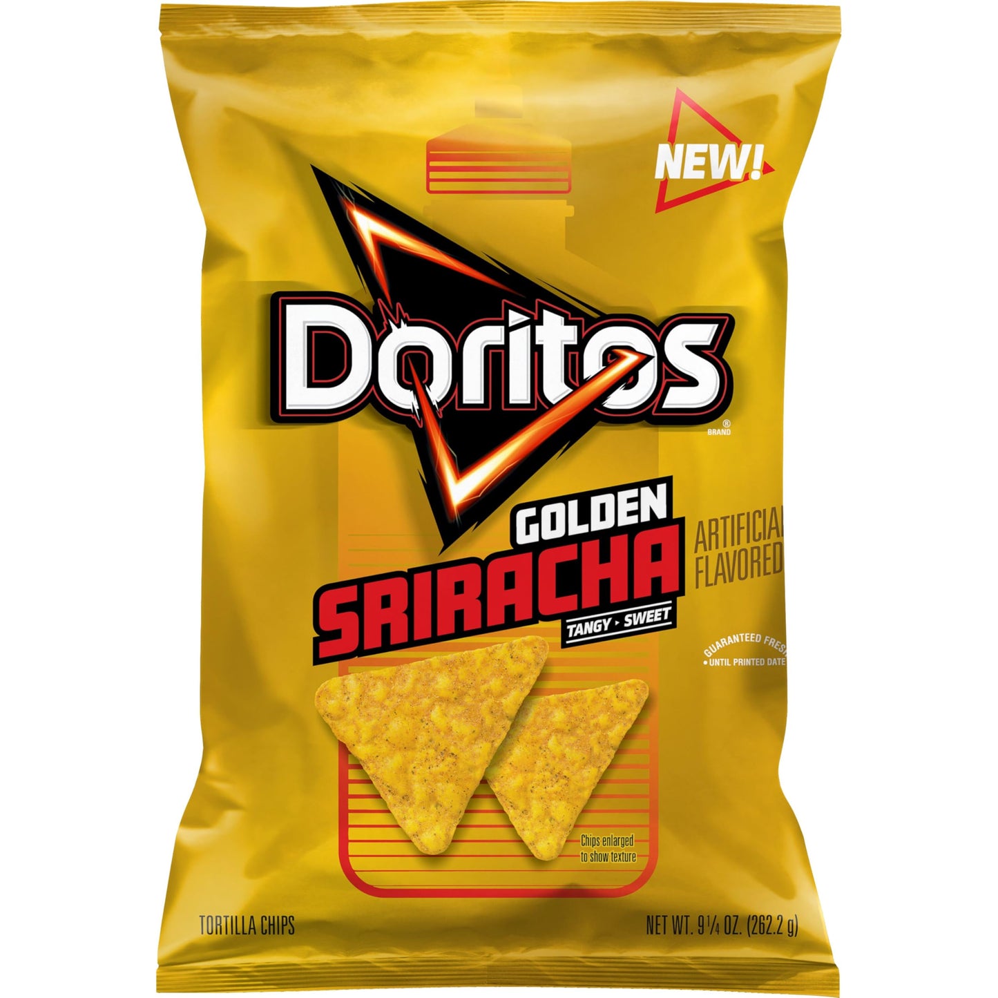 Doritos Tortilla Chips Golden Sriracha 9.25 oz Bag