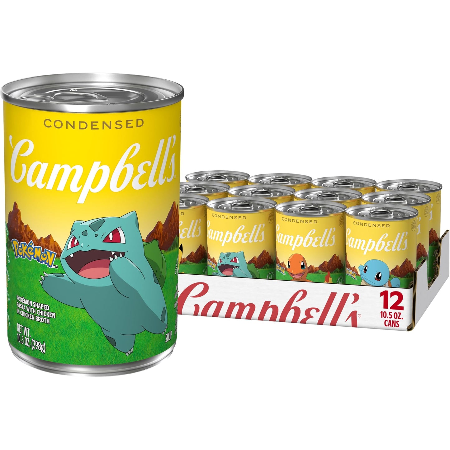 Campbells Condensed Kids Soup, Pok mon Shaped Pasta With Chicken in Chicken Broth, 10.5 oz Can (12 Pack)