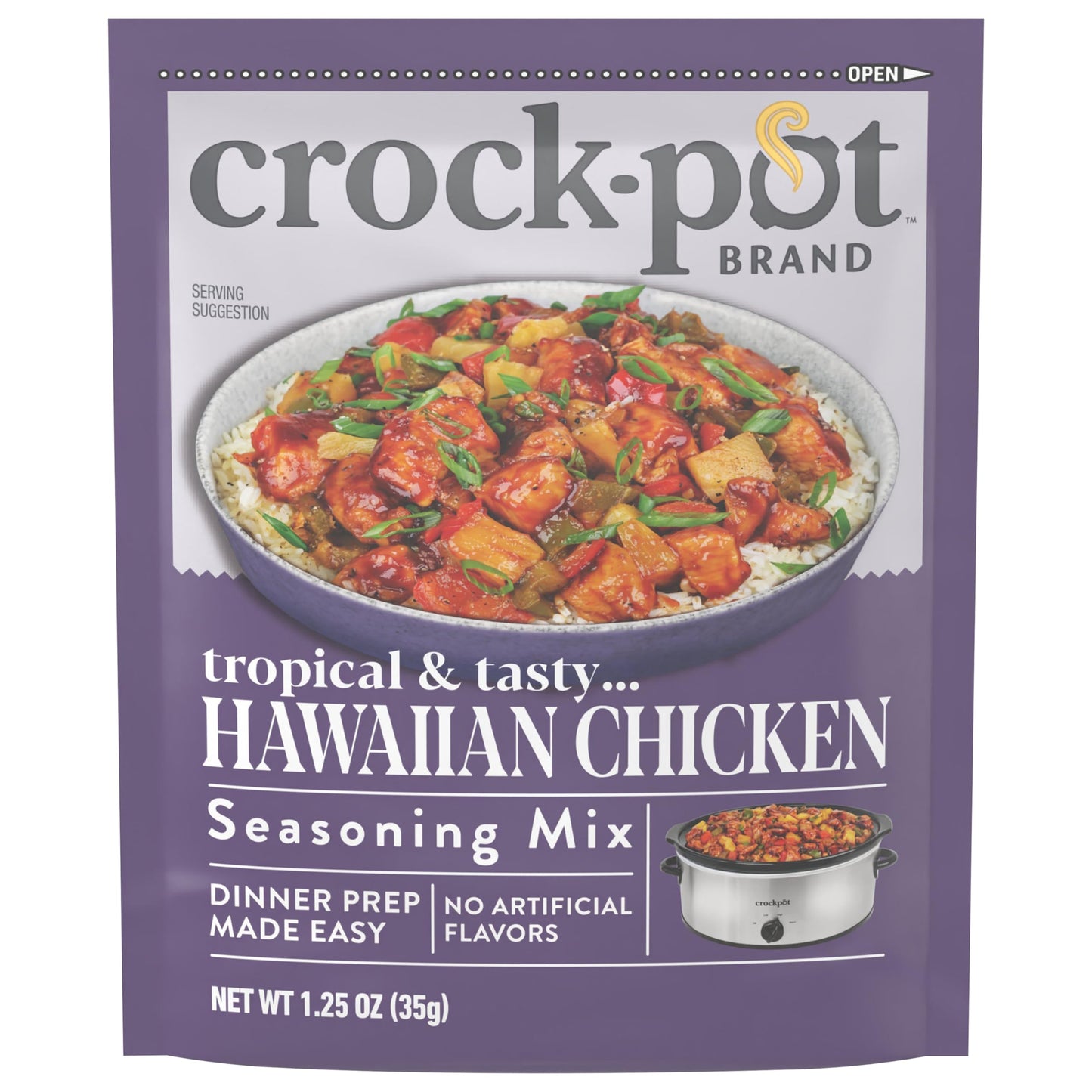 Crock-Pot Hawiian Chicken Seasoning Mix 1.25 Ounce (Pack of 12)