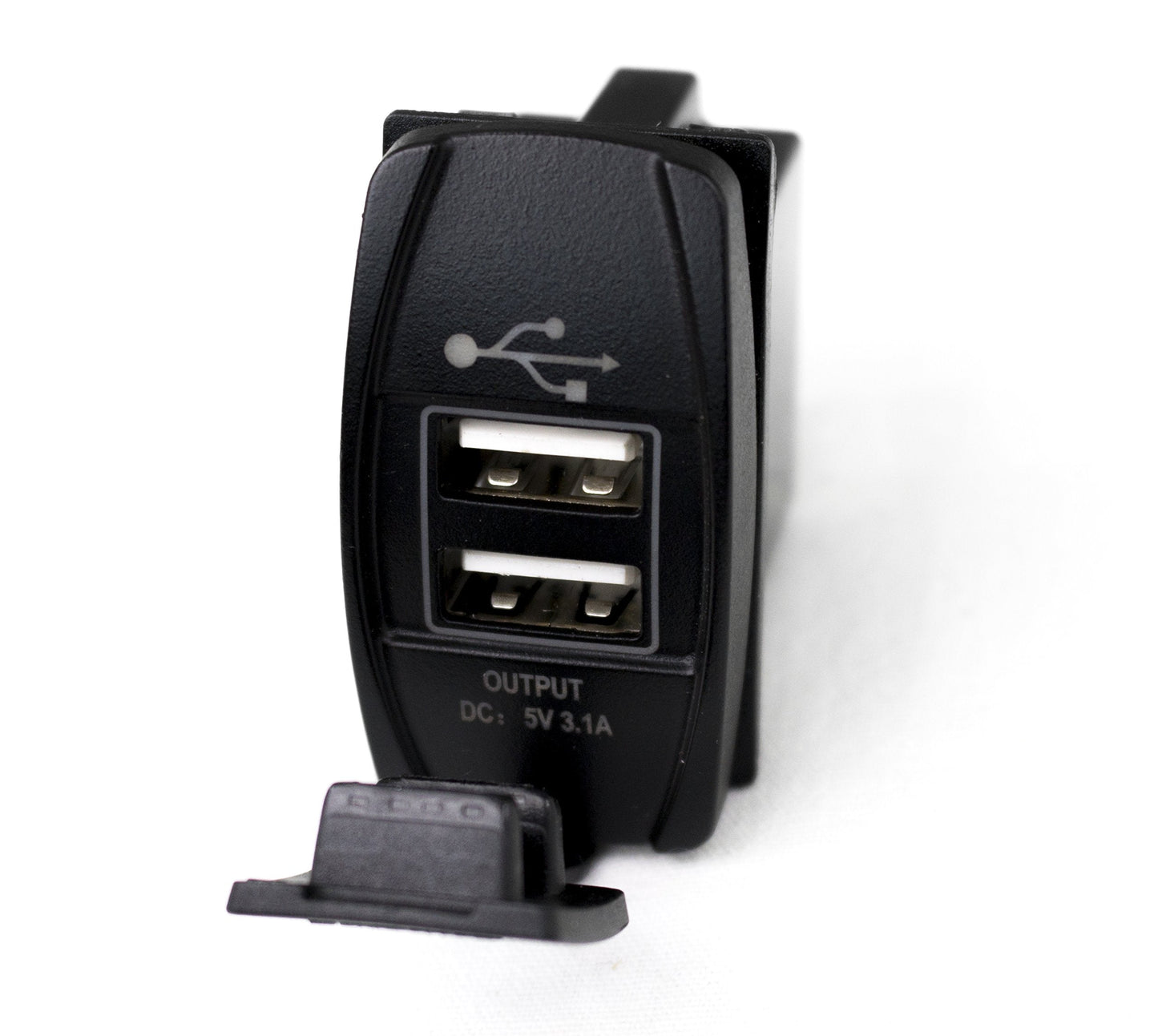 Racesport Lt Race Sport Led Rocker Switch Panel With 2 Usb Ports With Blue Led Radiance