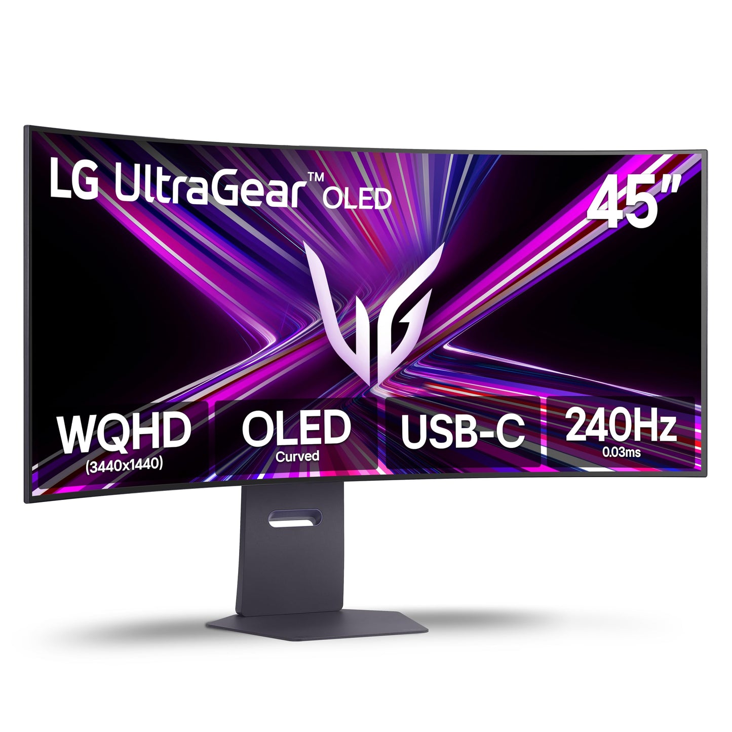 LG 45GX900A-B 45-Inch Ultragear WQHD (3440 x 1440) OLED Curved Gaming Monitor, 240Hz, 0.03ms, NVIDIA G-Sync, VESA DisplayHDR Tru