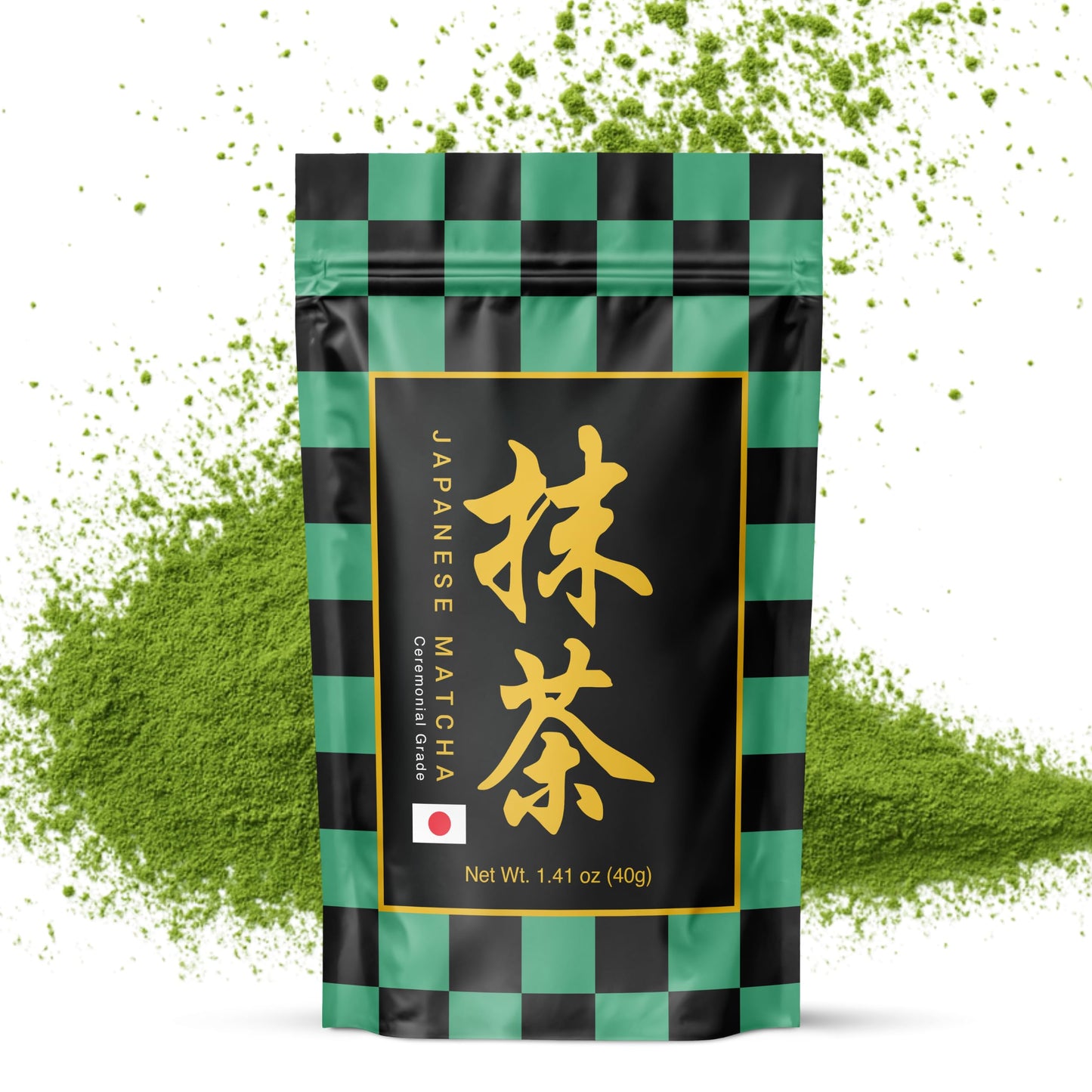 Matcharl TARO Blend - 40g Ceremonial Japanese Matcha Powder | Starter & Refill Pouch | Stone-Milled | First Harvest | 33% More Than 30g