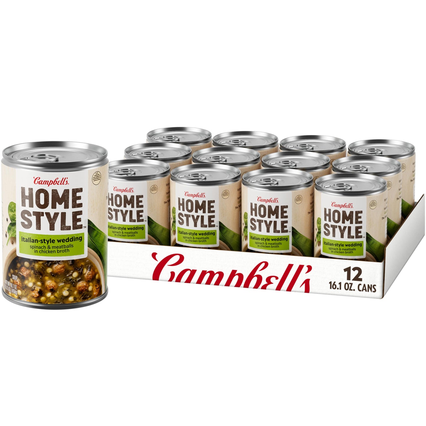 Campbell s Homestyle Italian Wedding Soup, 16.1 oz Can (Pack of 12)