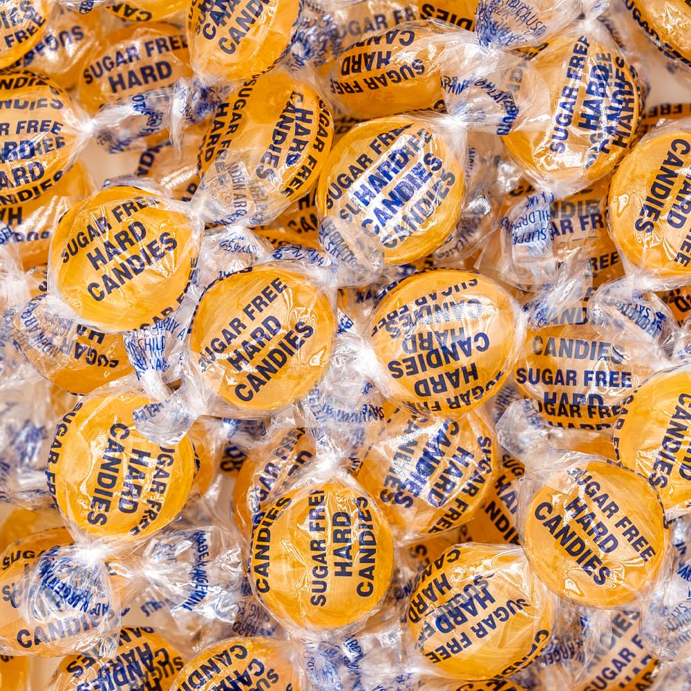 Funtasty Sugar-Free Butterscotch Hard Candy, Individually Wrapped, 1 Pound Pack
