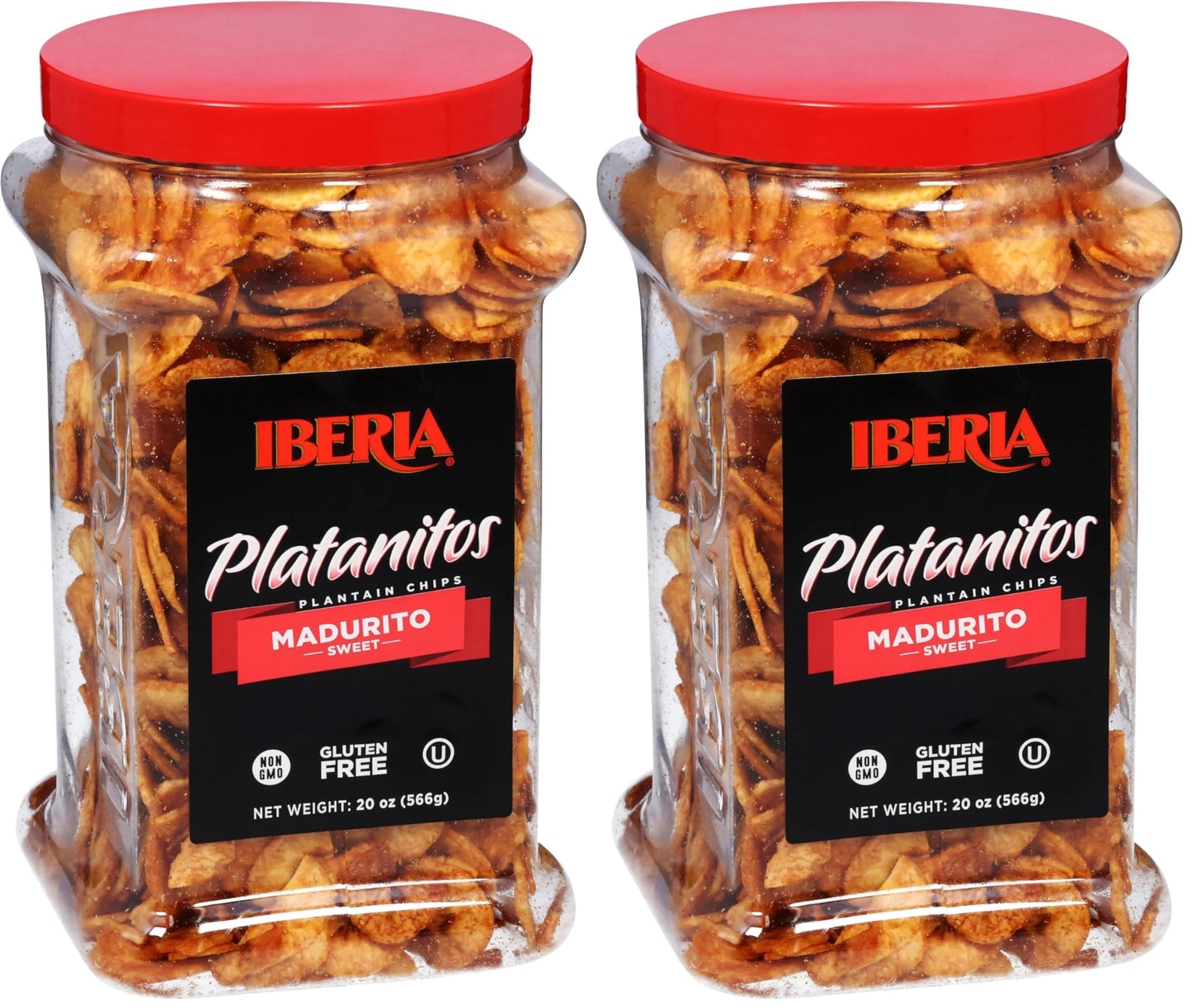Iberia Maduritos Naturally Sweet Plantain Chips, 20 Ounce (Pack of 2)