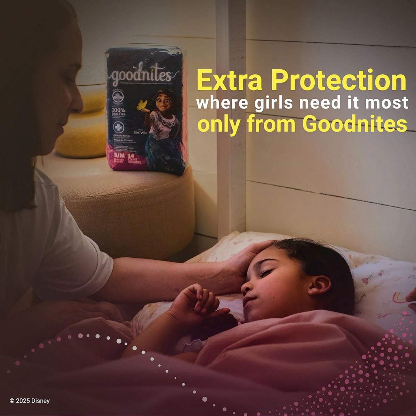 Goodnites Girls' Nighttime Bedwetting Underwear, Size Extra Small (28-43 lbs), 15 Ct, Packaging May Vary